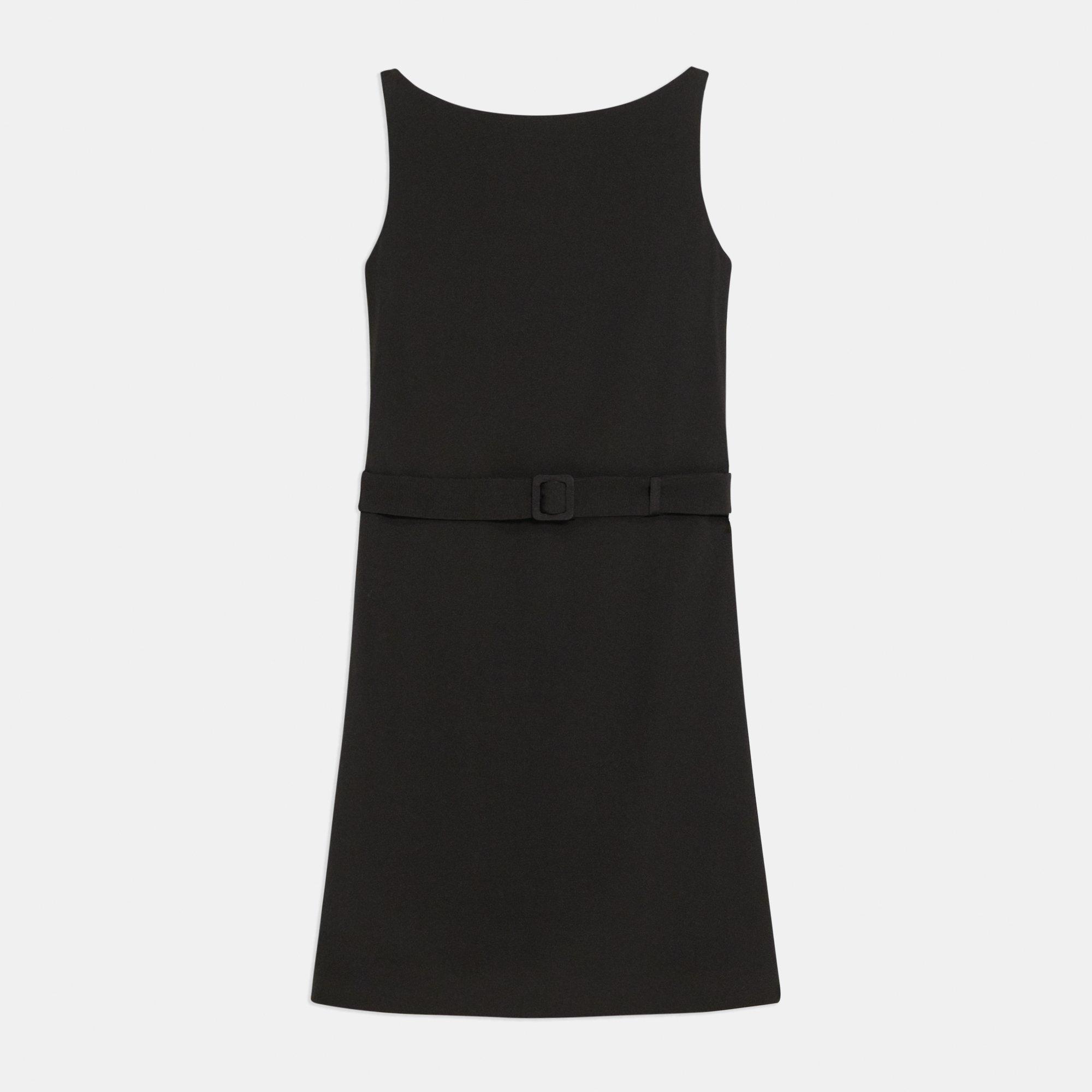 Viscose Belted Sheath Dress | Theory