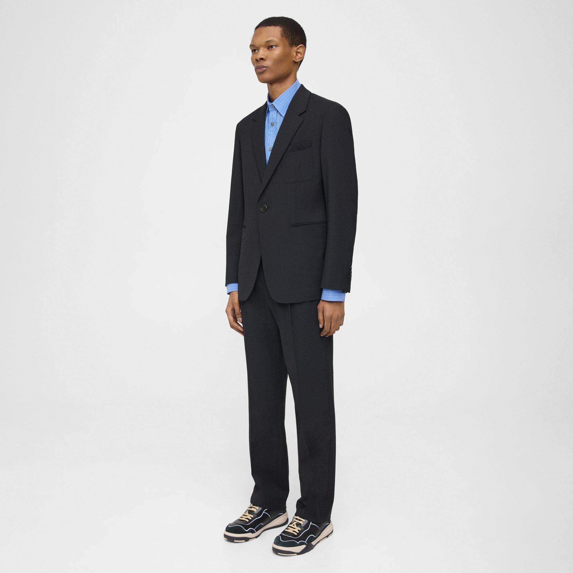 Black Wool Gabardine Blazer | Theory Project