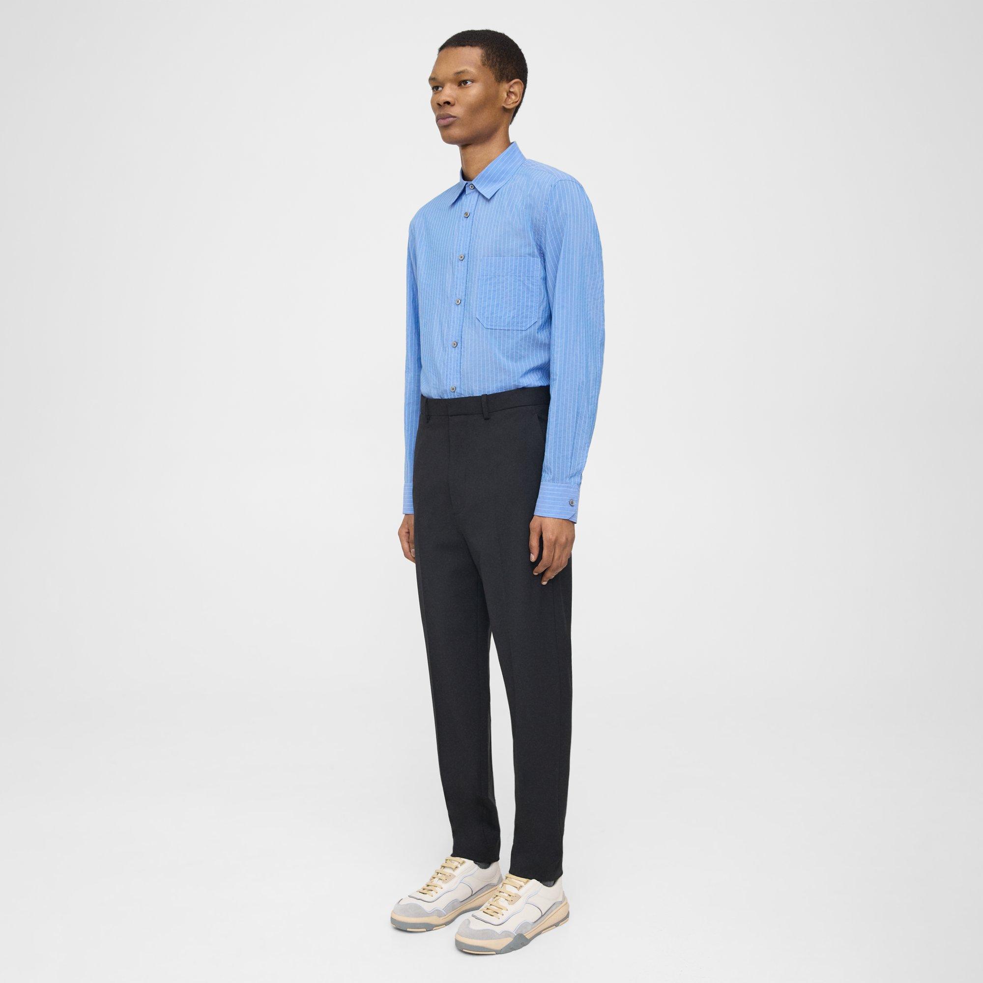 Tapered Wool Gabardine Pant