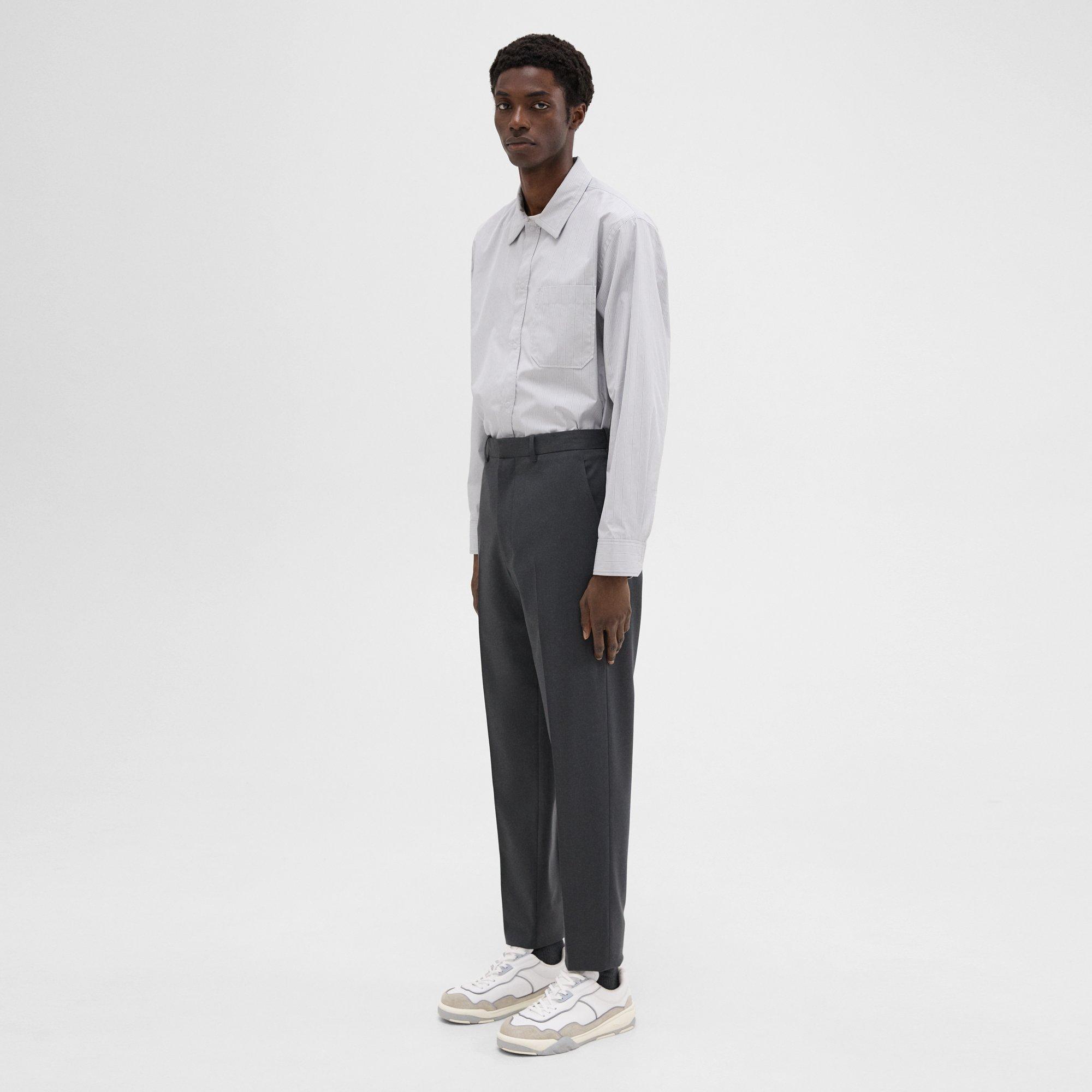 Tapered Wool Gabardine Pant