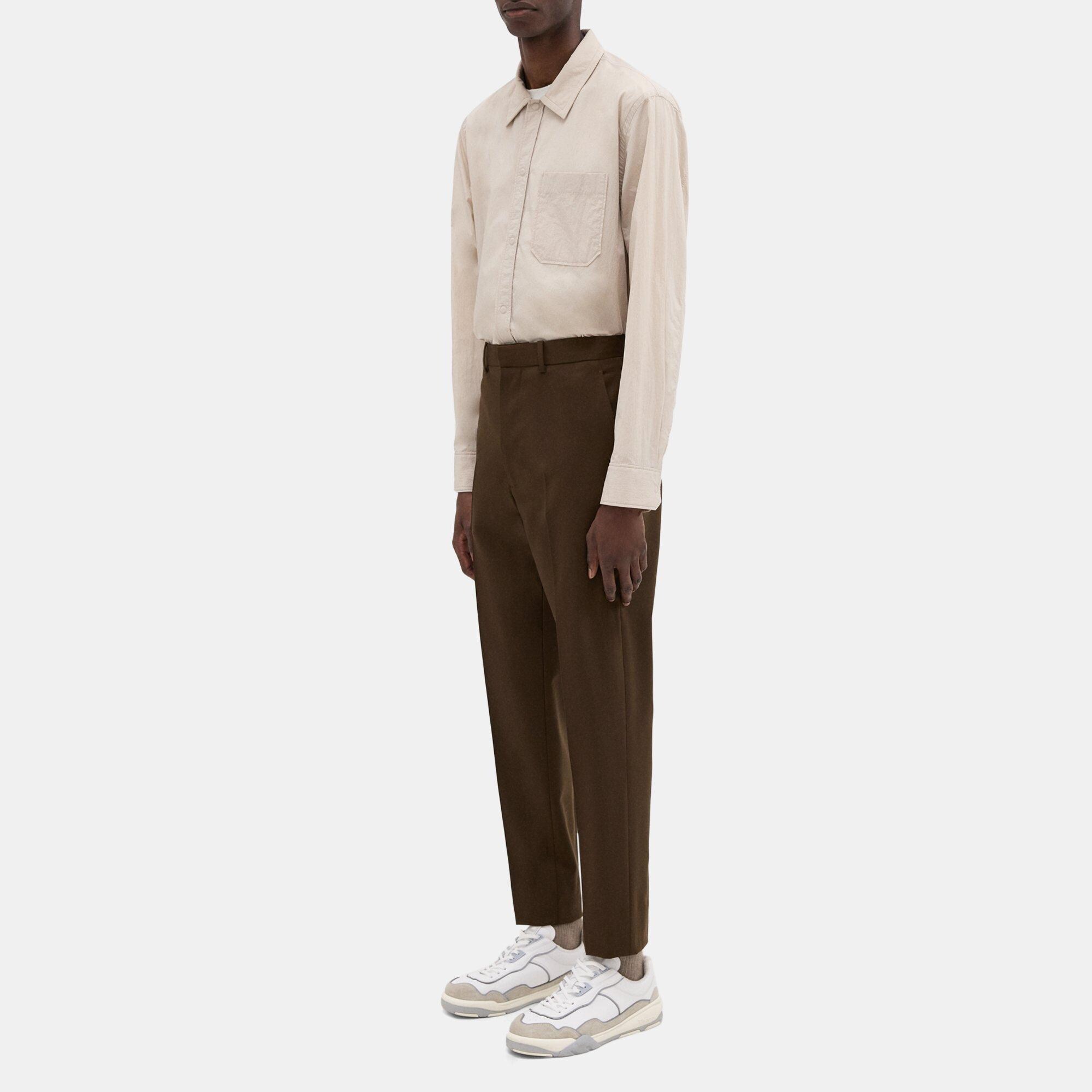 Tapered Wool Gabardine Pant