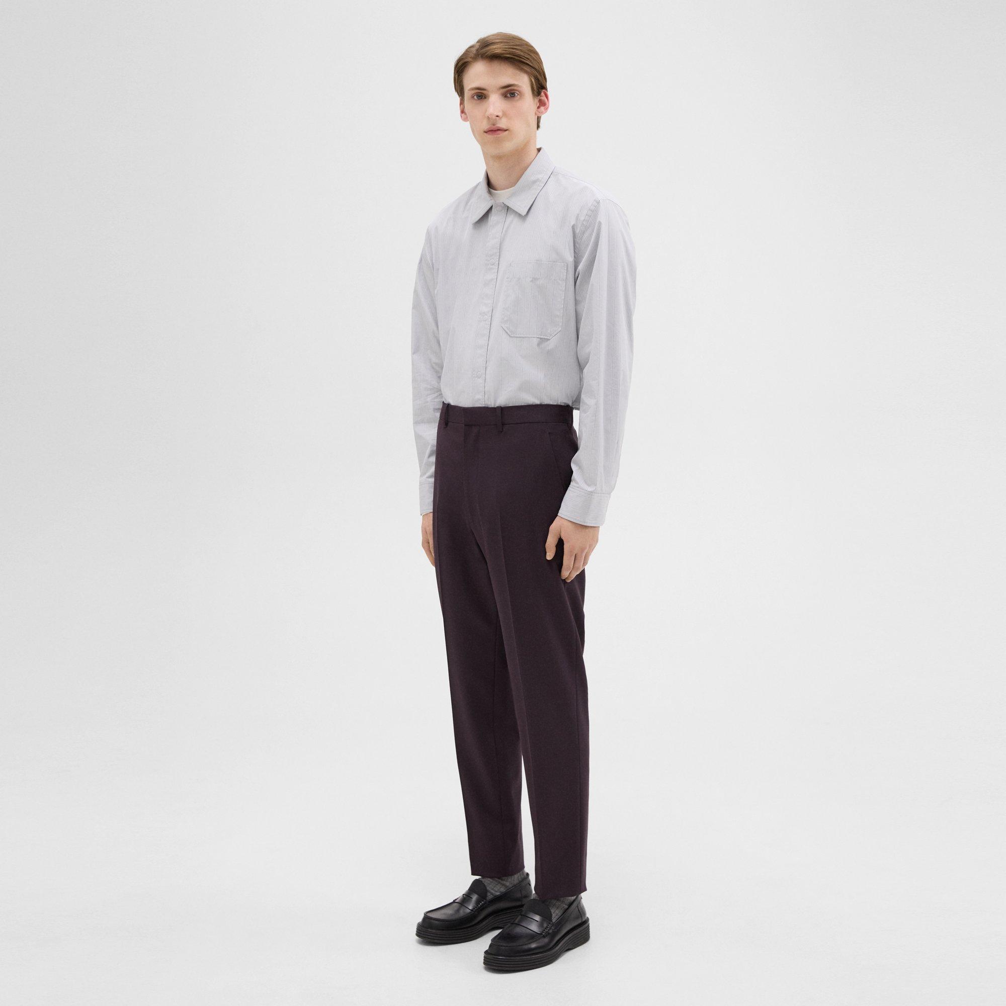 Tapered Wool Gabardine Pant