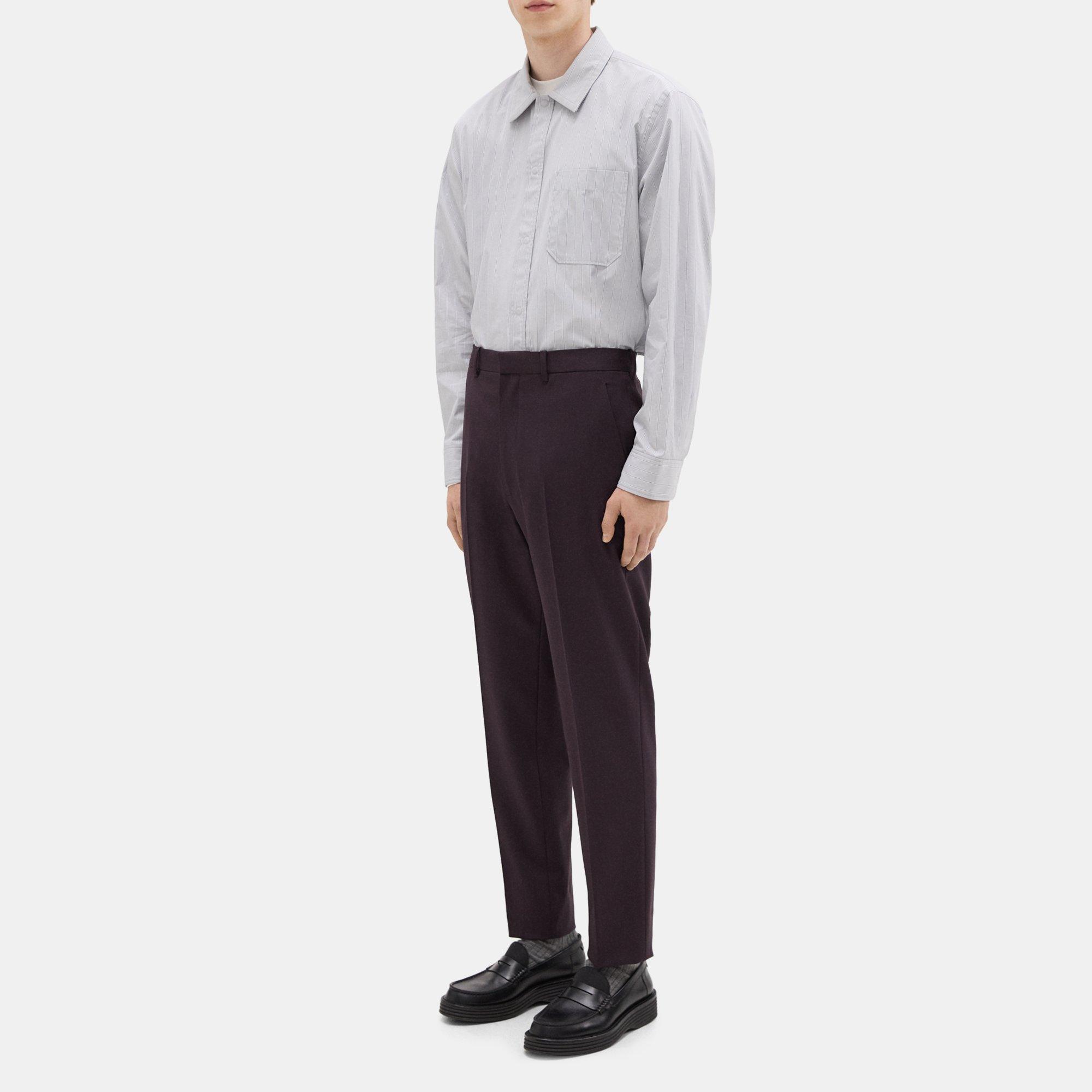Tapered Wool Gabardine Pant