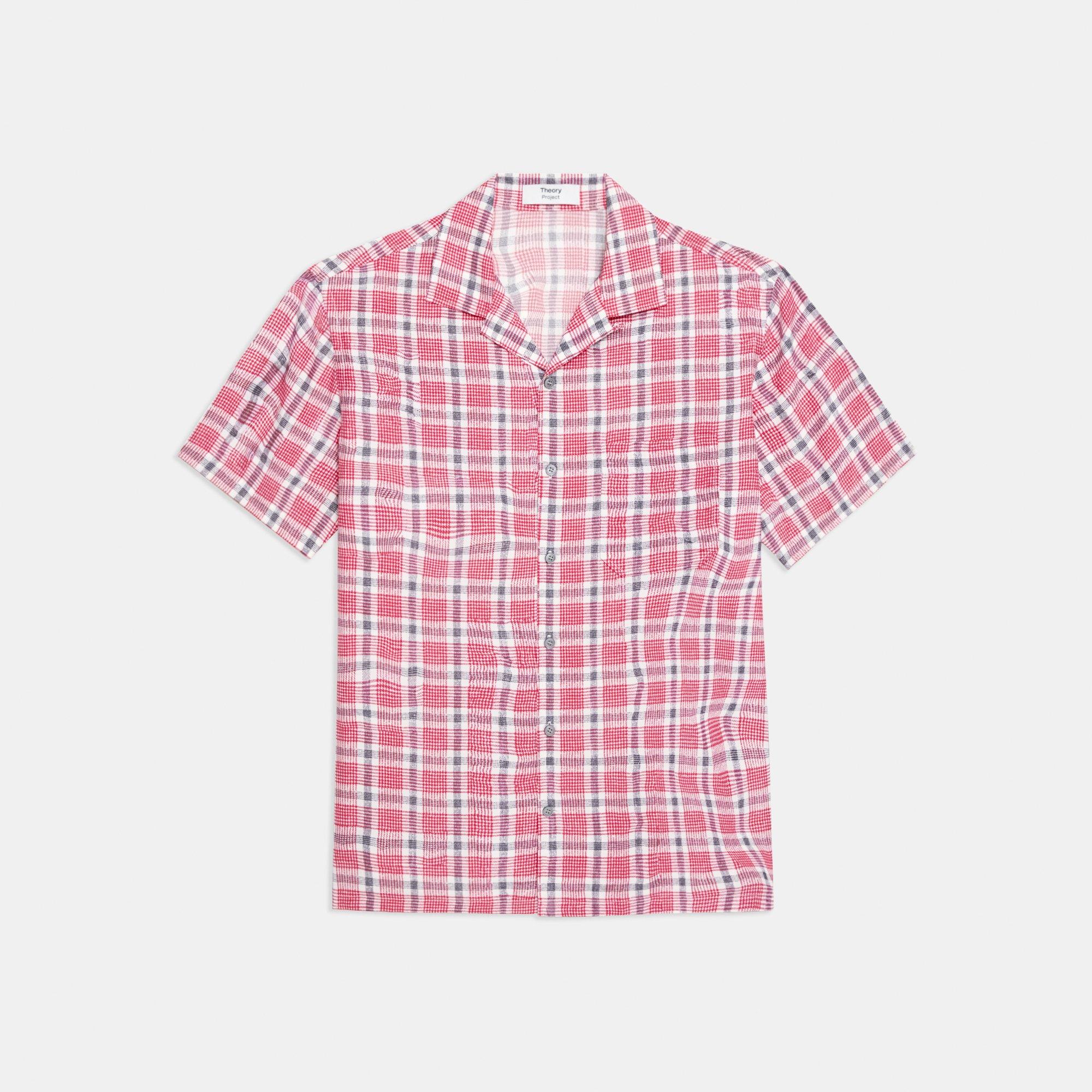 Camp Shirt in Wrinkle Check