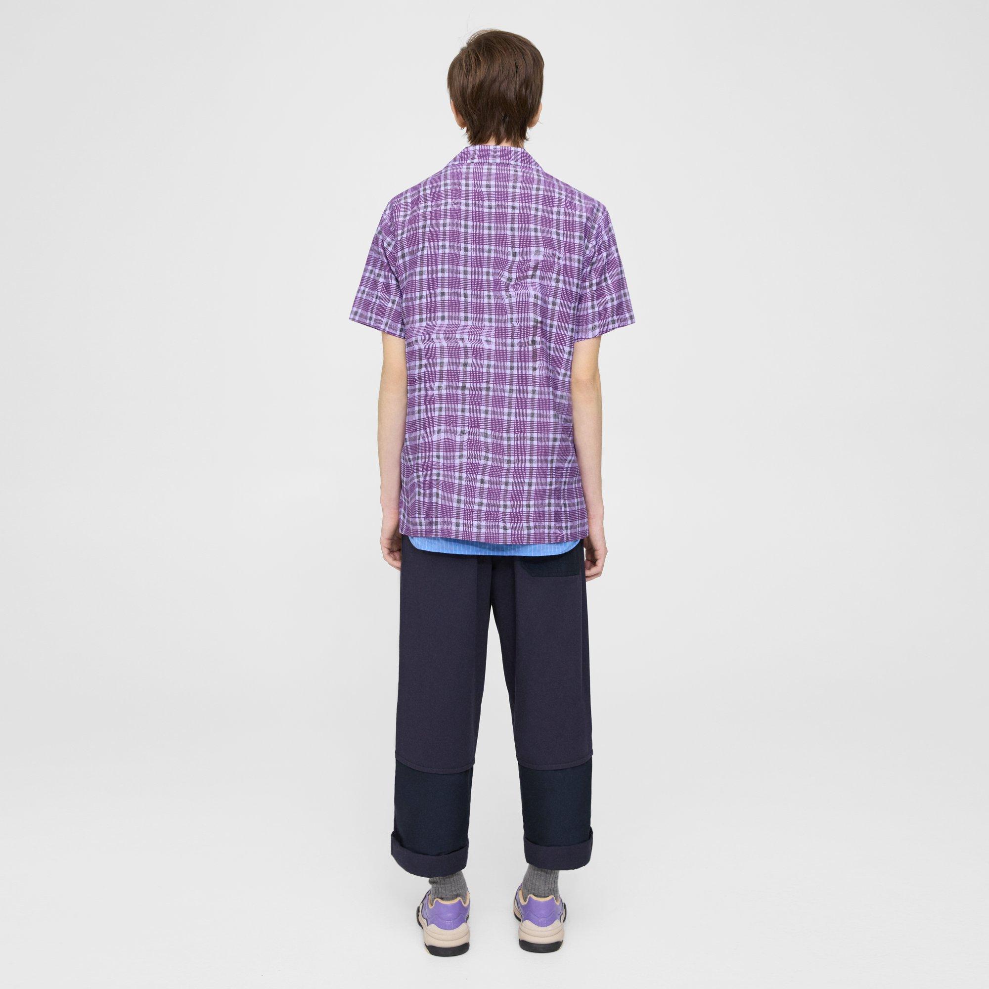 Camp Shirt in Wrinkle Check