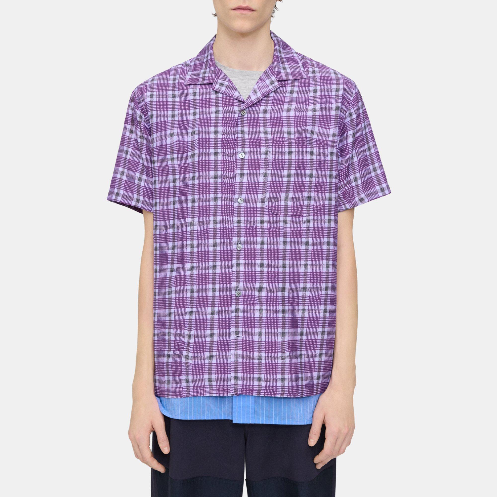 Camp Shirt in Wrinkle Check