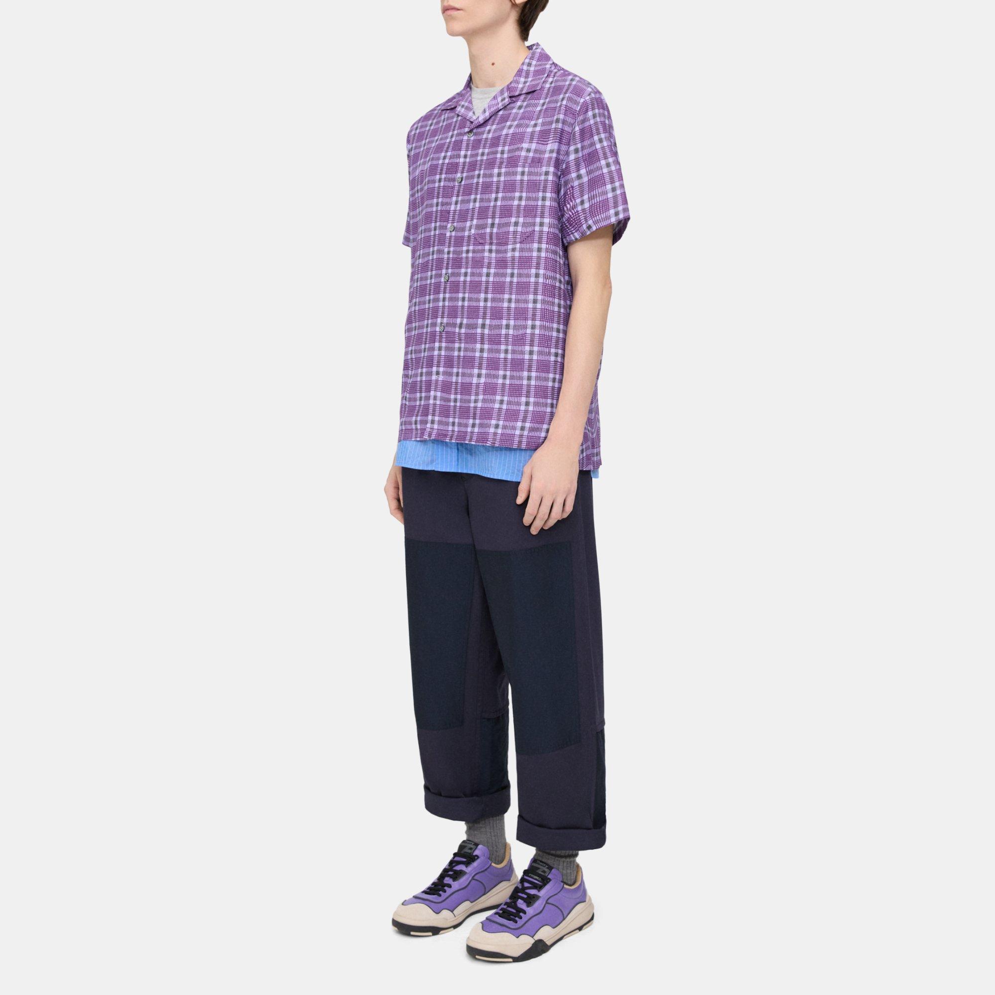 Camp Shirt in Wrinkle Check