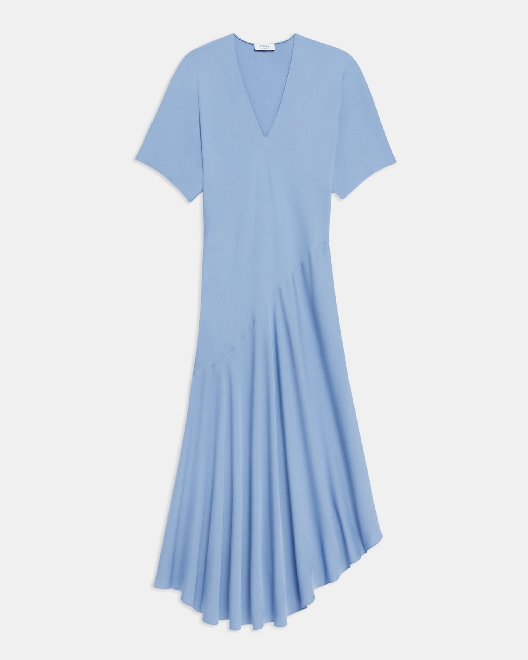 Silk Georgette Bias-Cut Dress