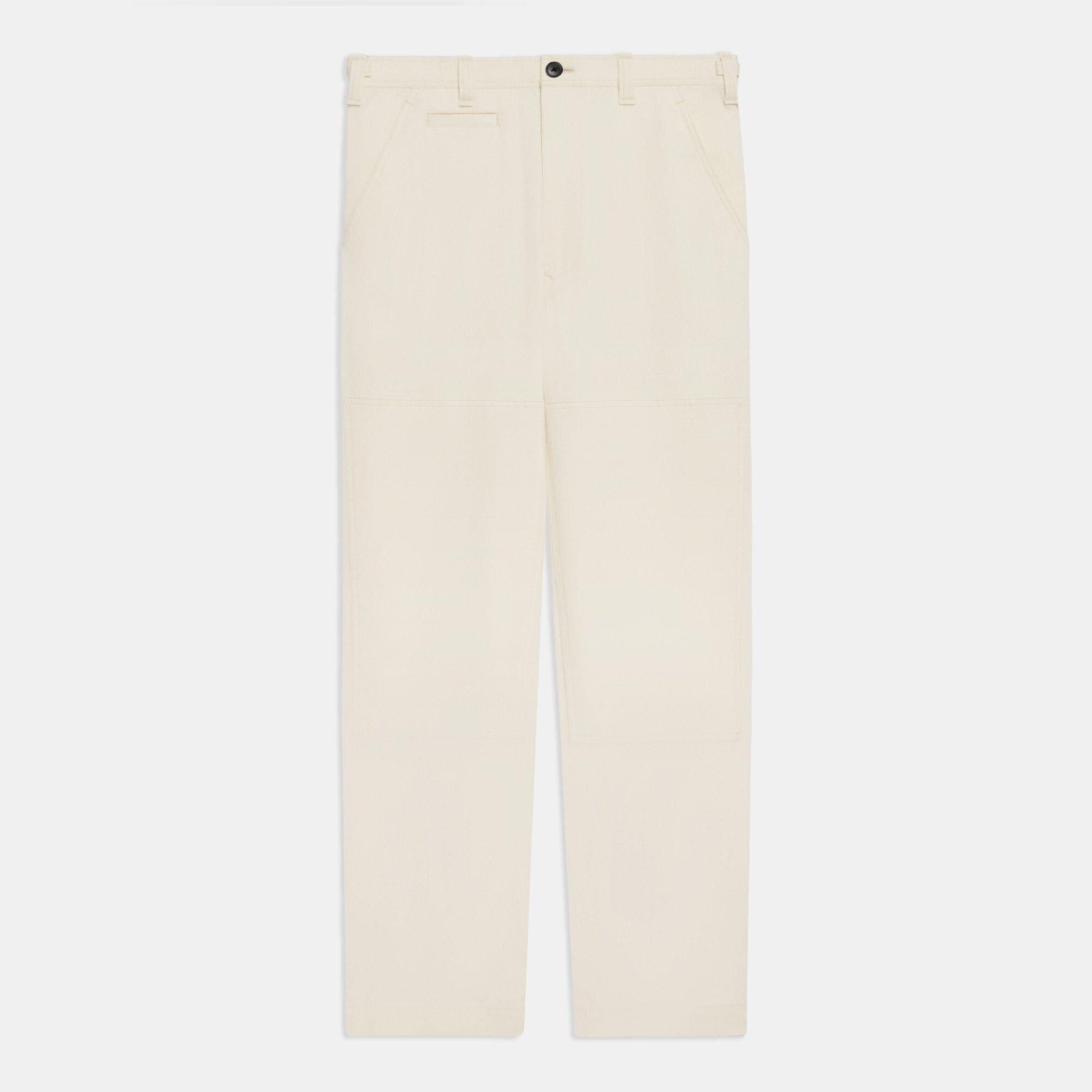 Wide-Leg Pant in Cotton Twill