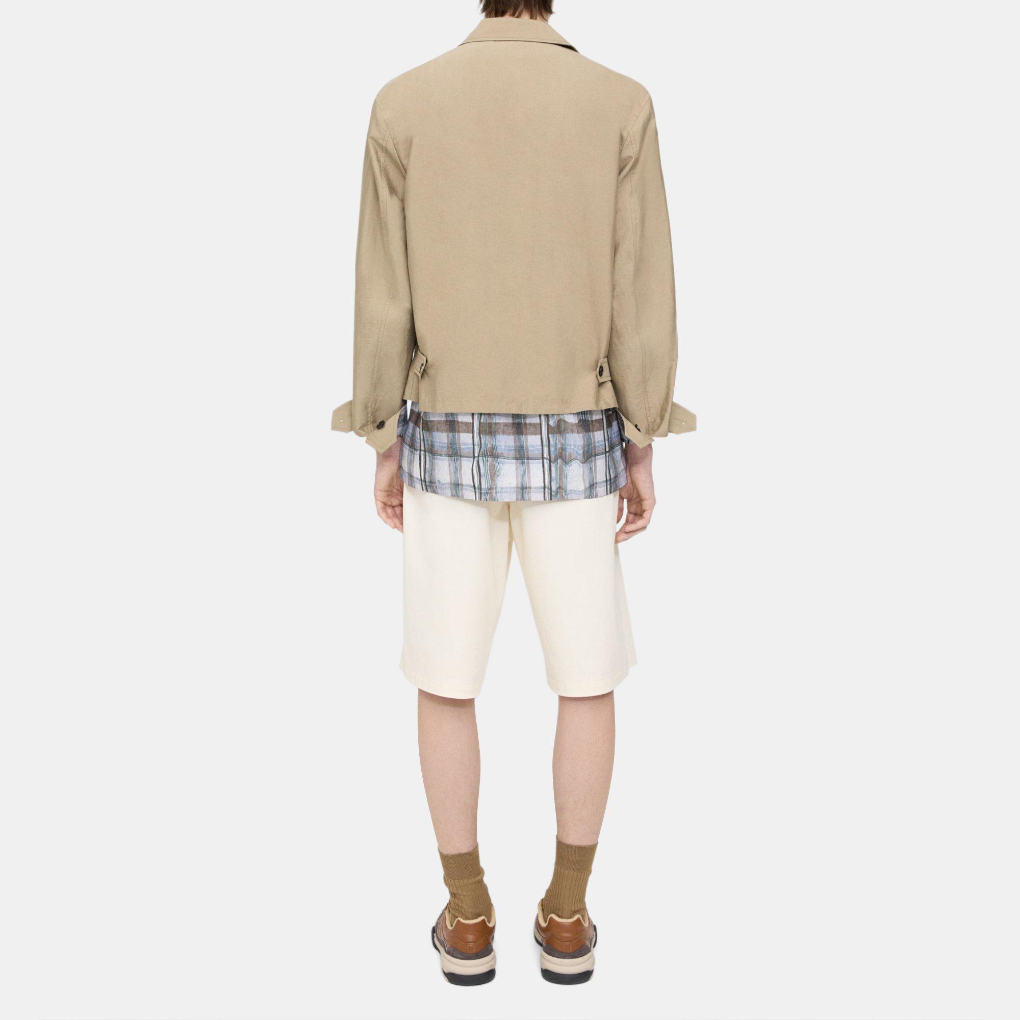 Reversible Tech Plain Harrington Jacket