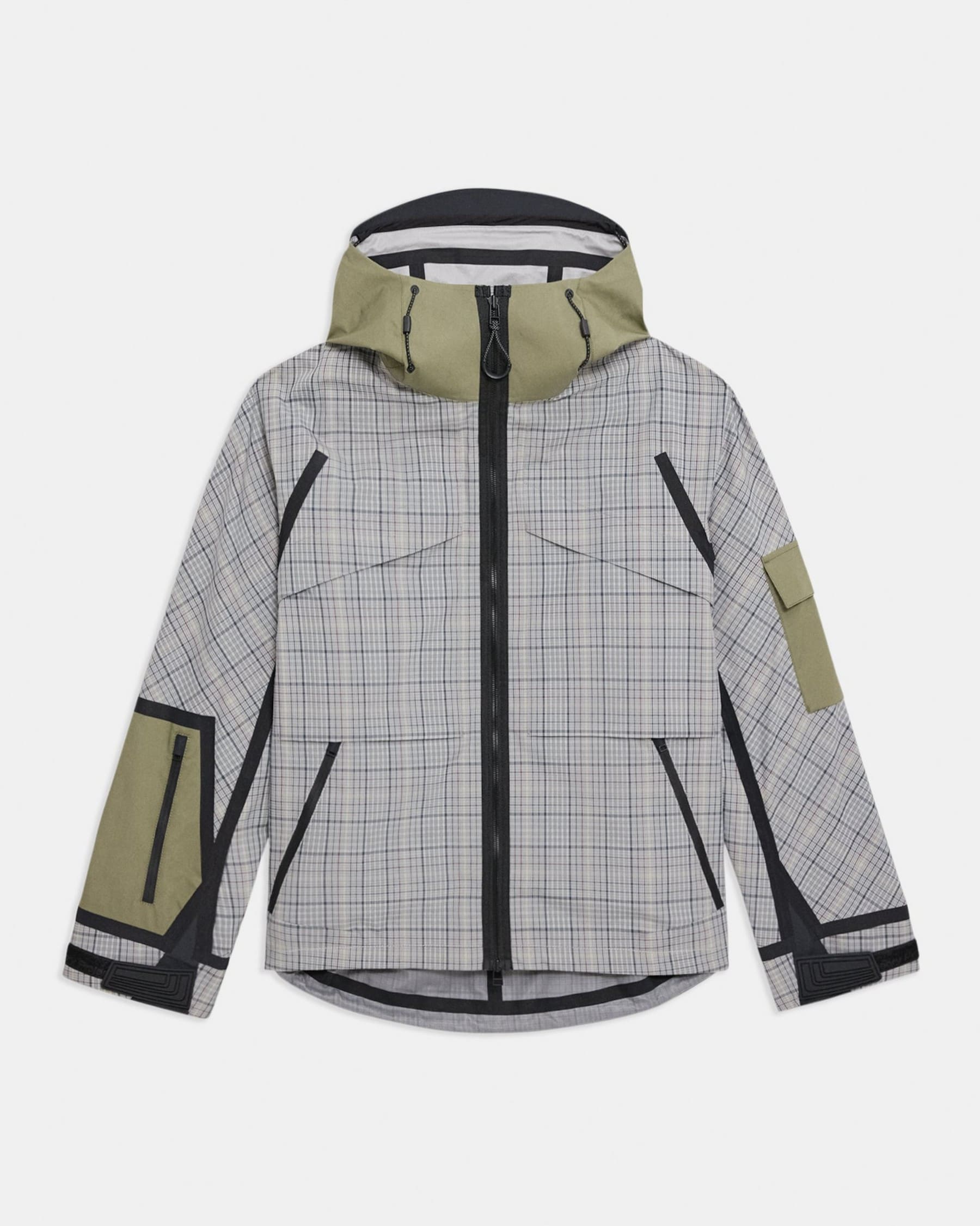 Backed Jacket in Cotton Check