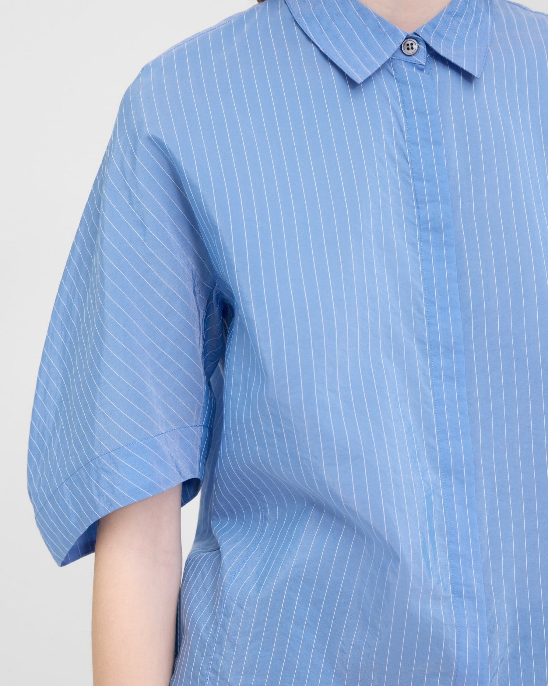 Striped Cotton-Blend Shirt