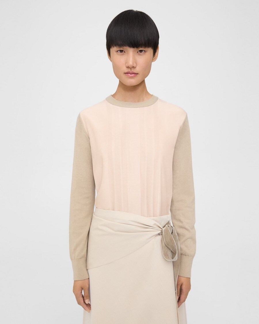 Cotton-Silk Combo Sweater