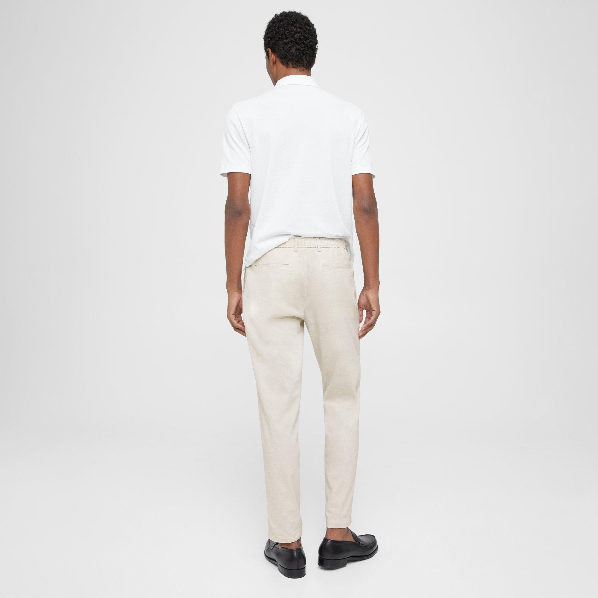 Pantalon Curtis à Cordon de Serrage en Good Linen