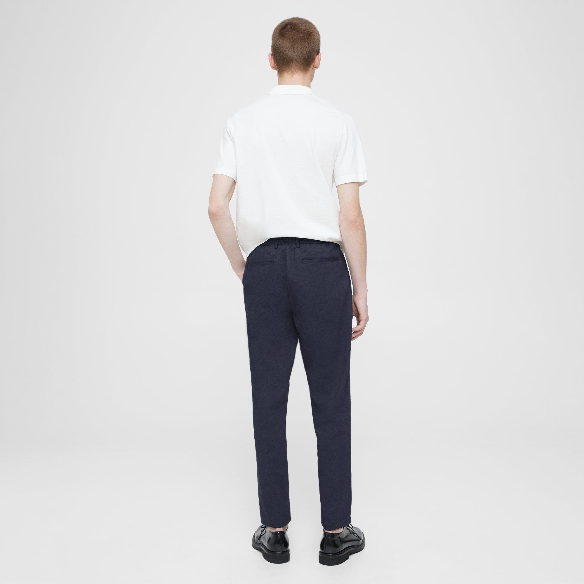 Pantalon Curtis à Cordon de Serrage en Good Linen