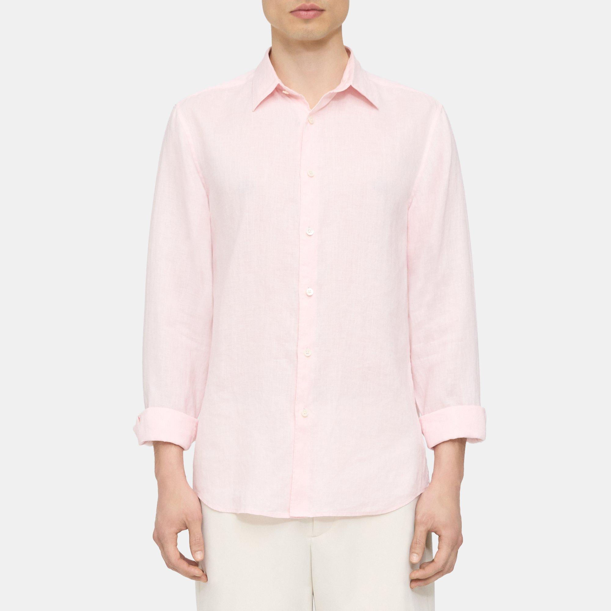 Theory Irving Shirt in Relaxed Linen