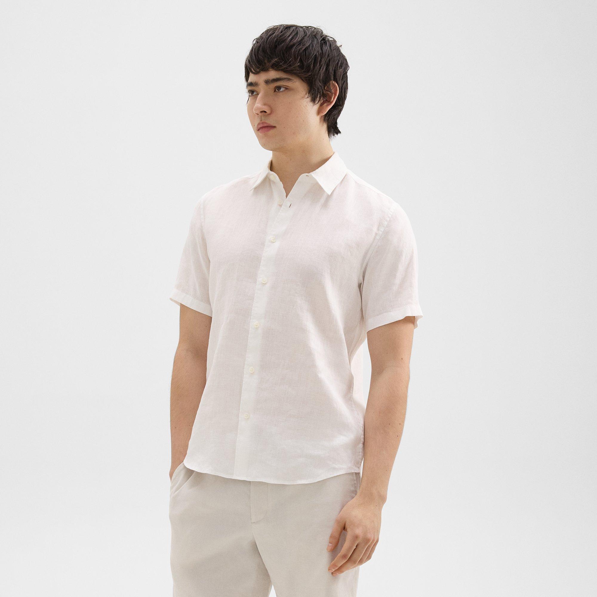 Irving Short-Sleeve Shirt in Relaxed Linen