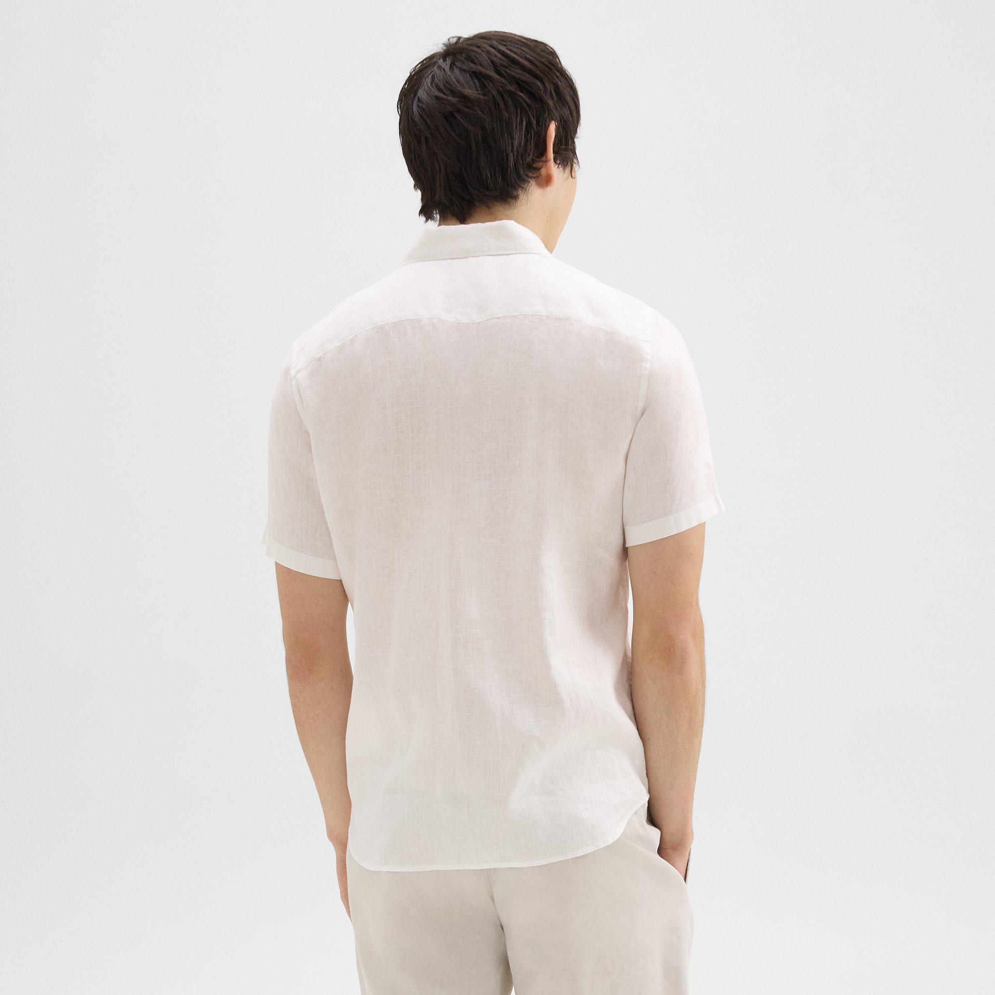 Irving Short-Sleeve Shirt in Relaxed Linen