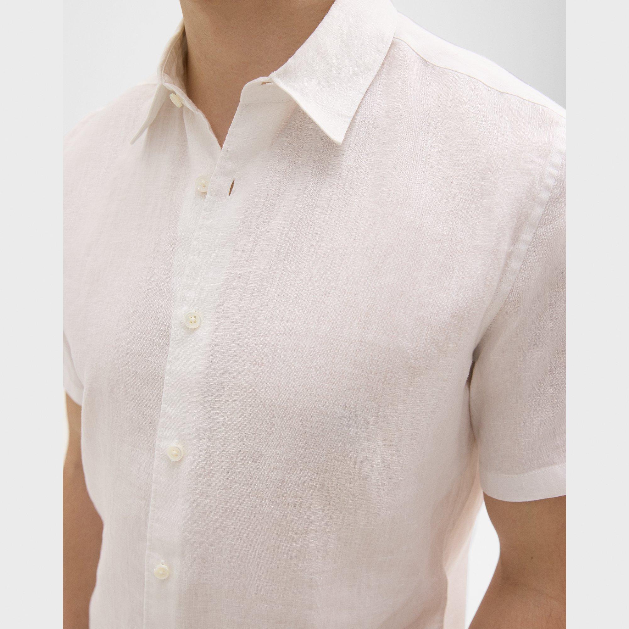 Irving Short-Sleeve Shirt in Relaxed Linen