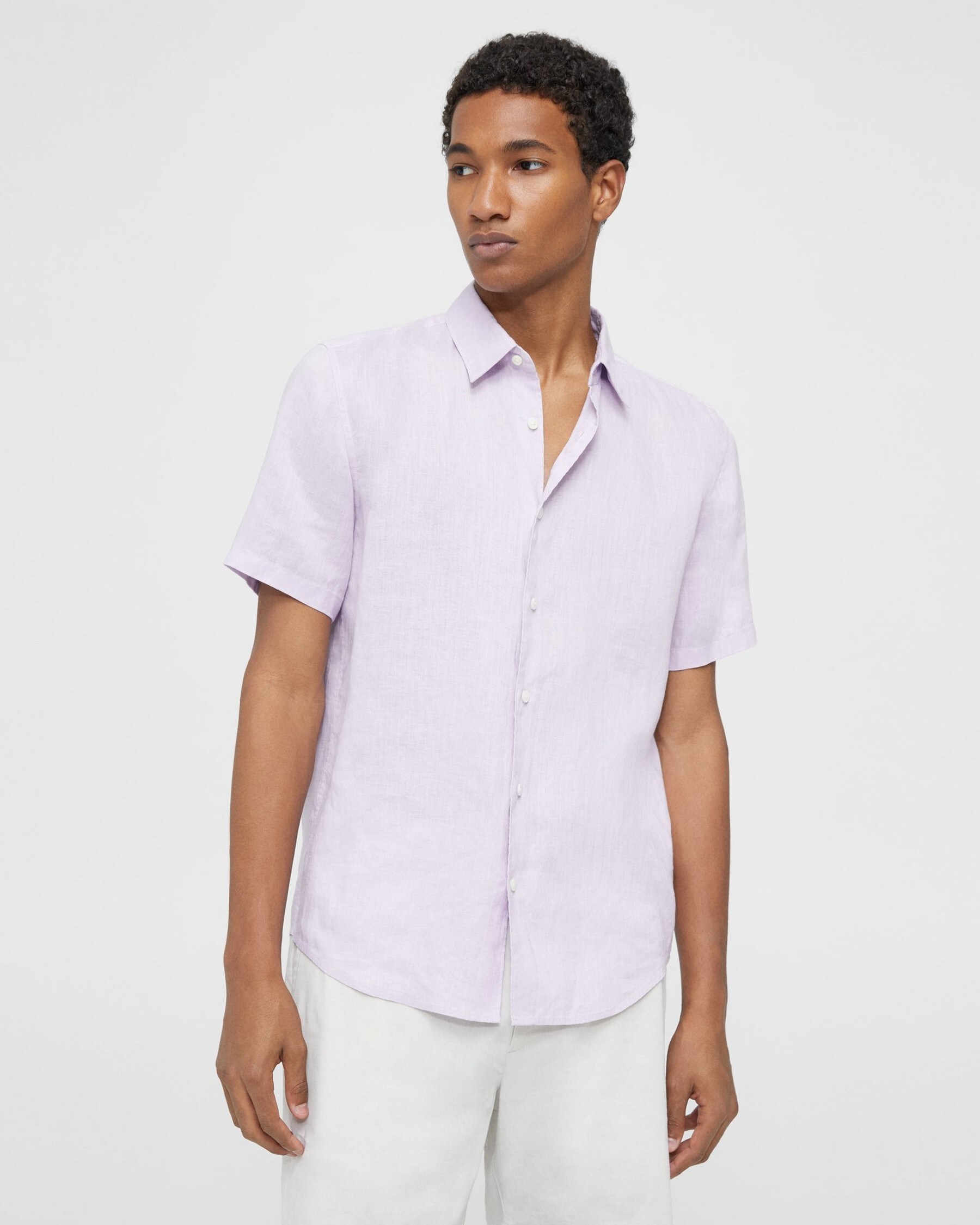 Irving Short-Sleeve Shirt in Linen