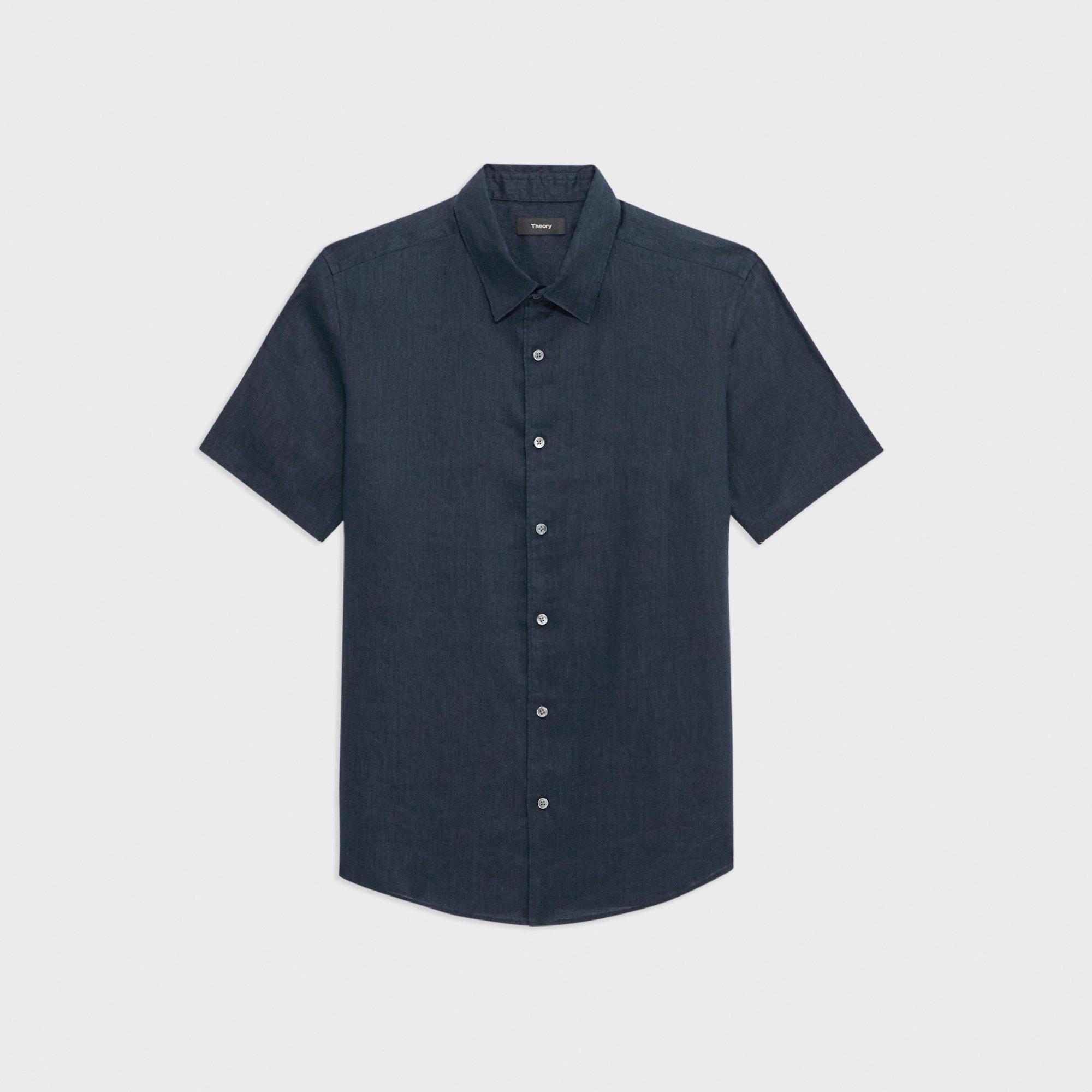 Irving Short-Sleeve Shirt in Relaxed Linen