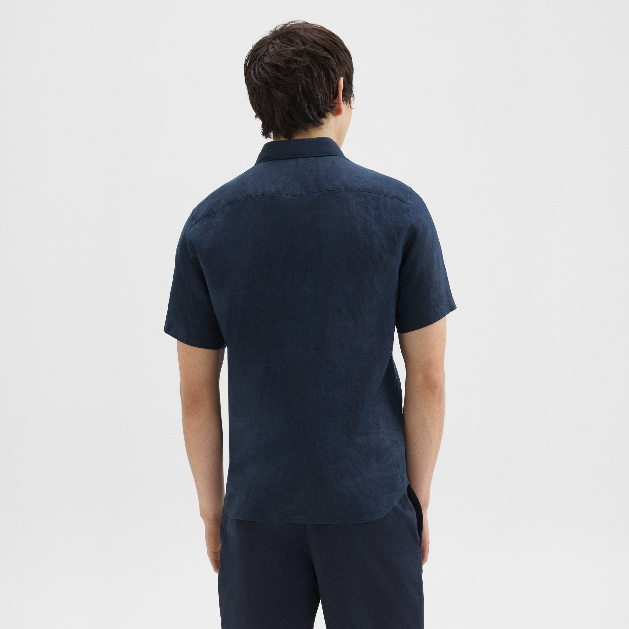 Irving Short-Sleeve Shirt in Relaxed Linen