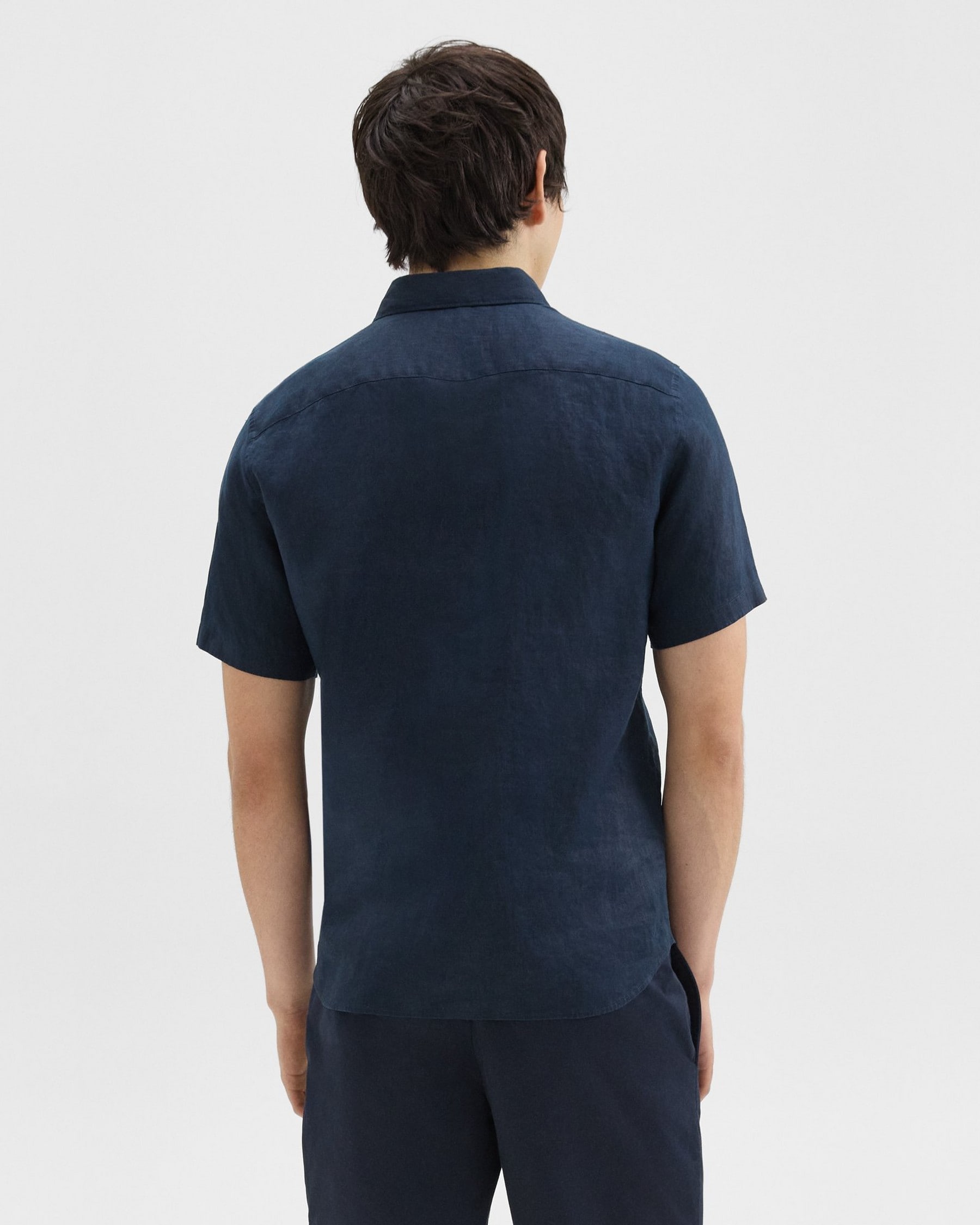Irving Short-Sleeve Shirt in Linen