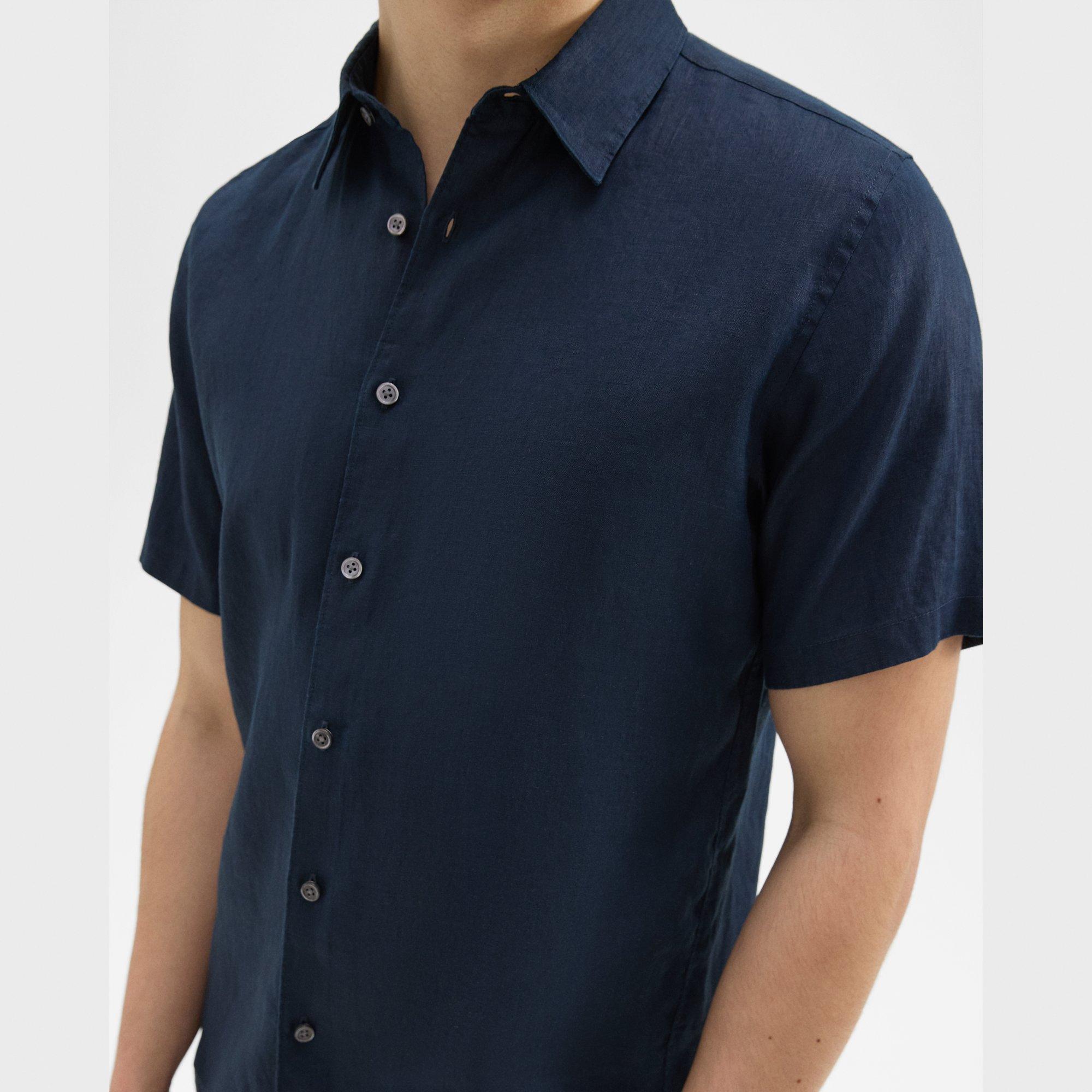 Irving Short-Sleeve Shirt in Relaxed Linen