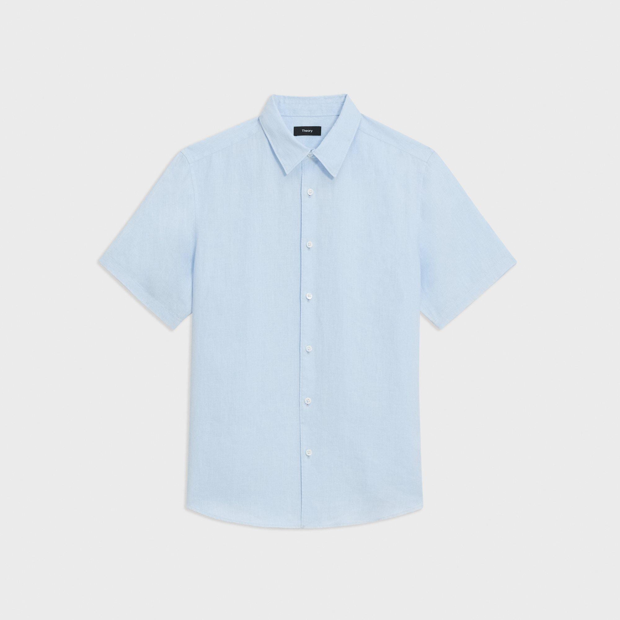 Irving Short-Sleeve Shirt in Relaxed Linen