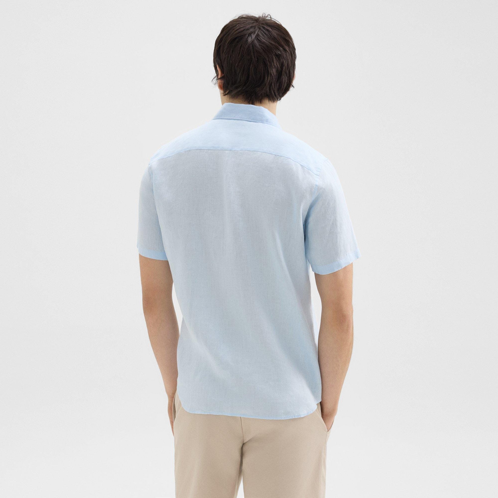 Irving Short-Sleeve Shirt in Relaxed Linen