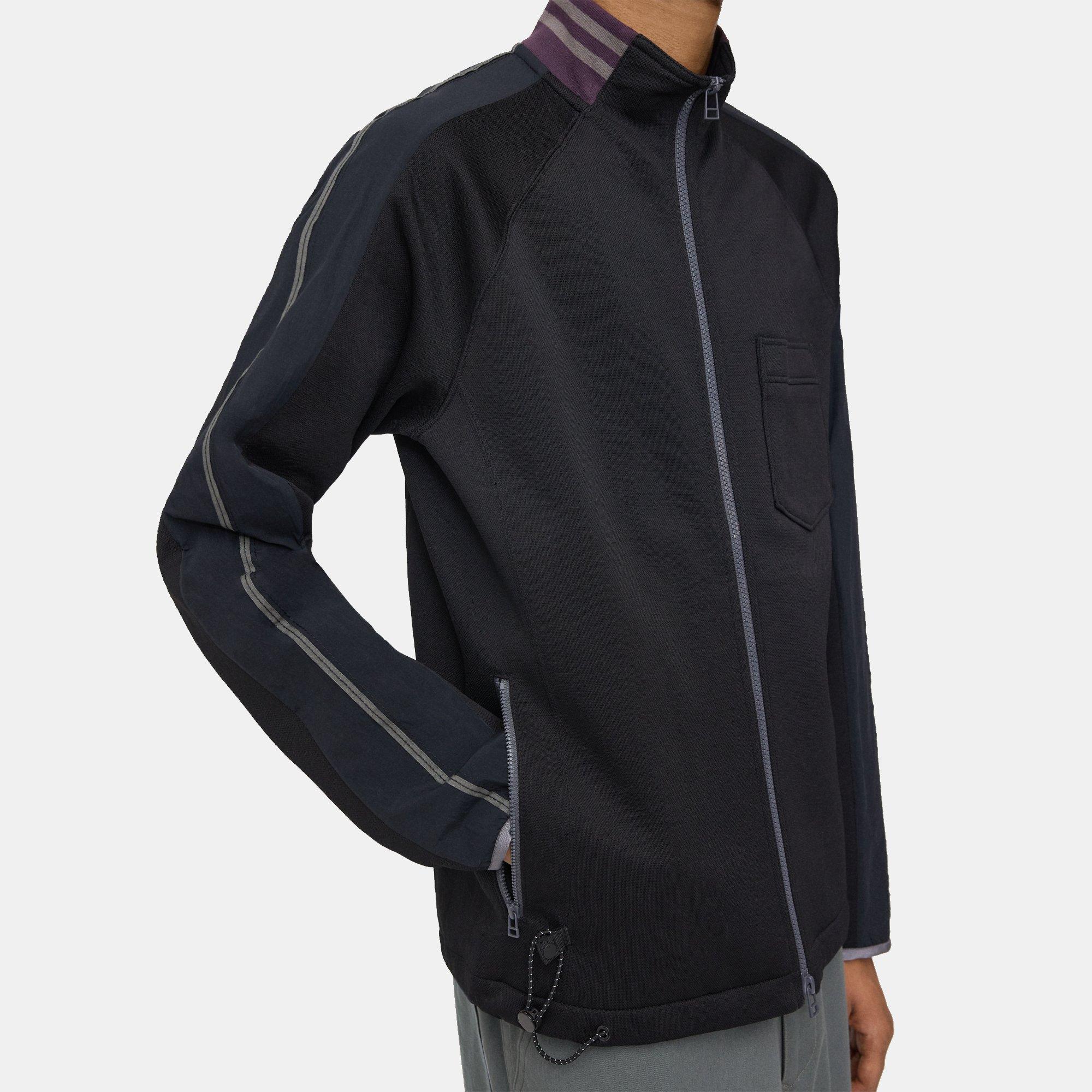 Track Jacket in Textured Knit