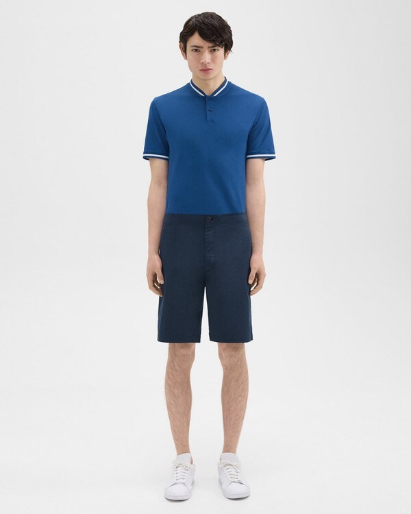 Laurence Drawstring Short in Cotton-Blend Twill