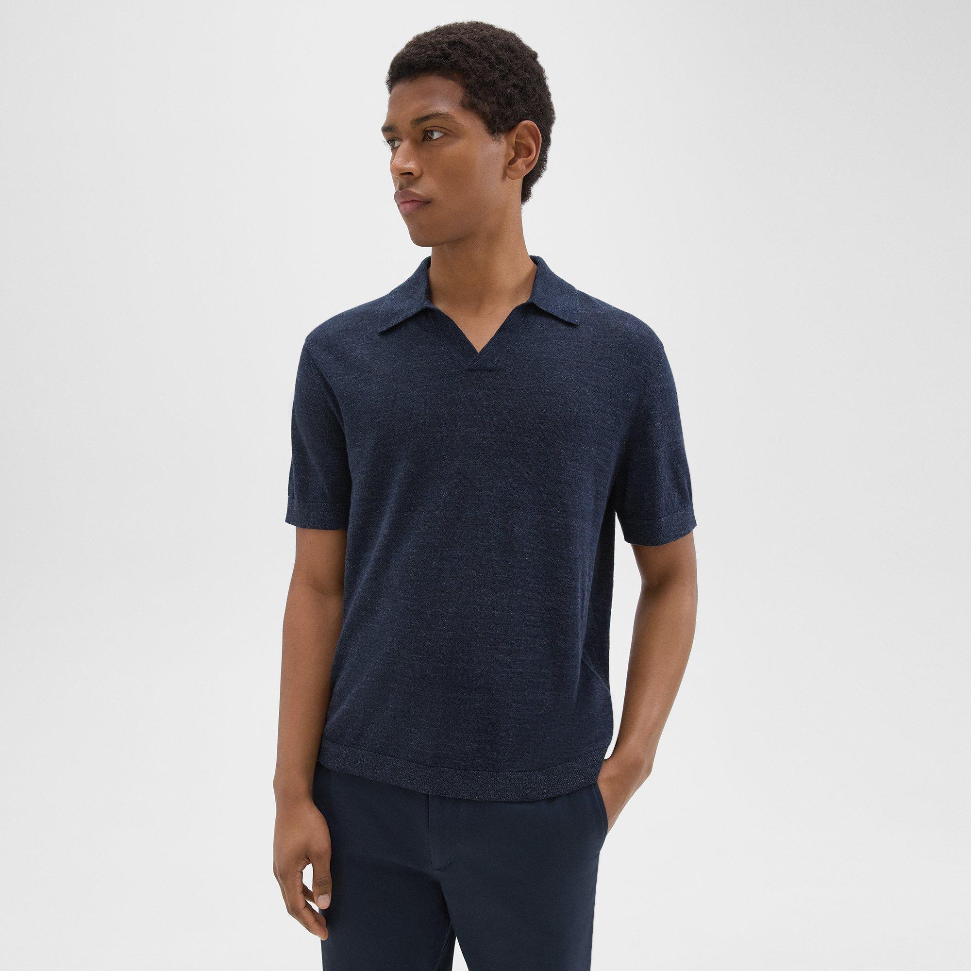 Brenan Polo Shirt in Cotton-Linen