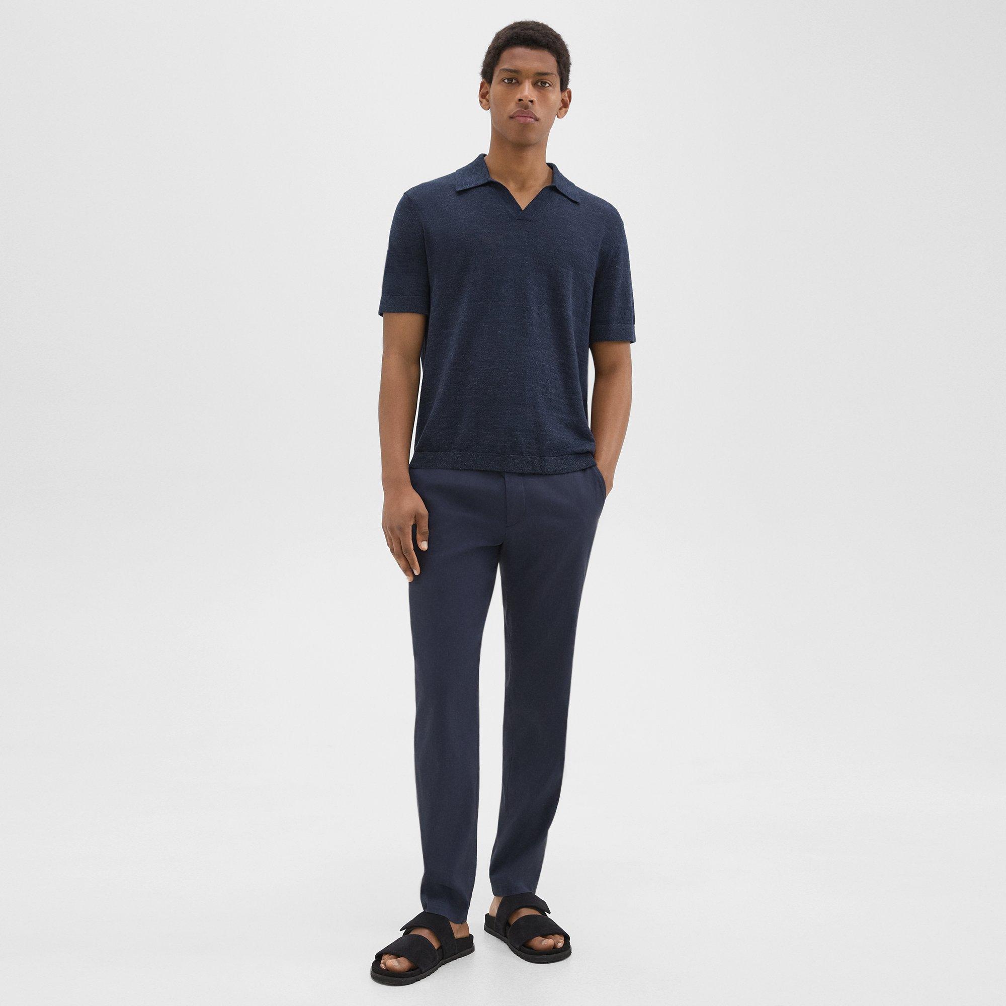 Brenan Polo Shirt in Cotton-Linen