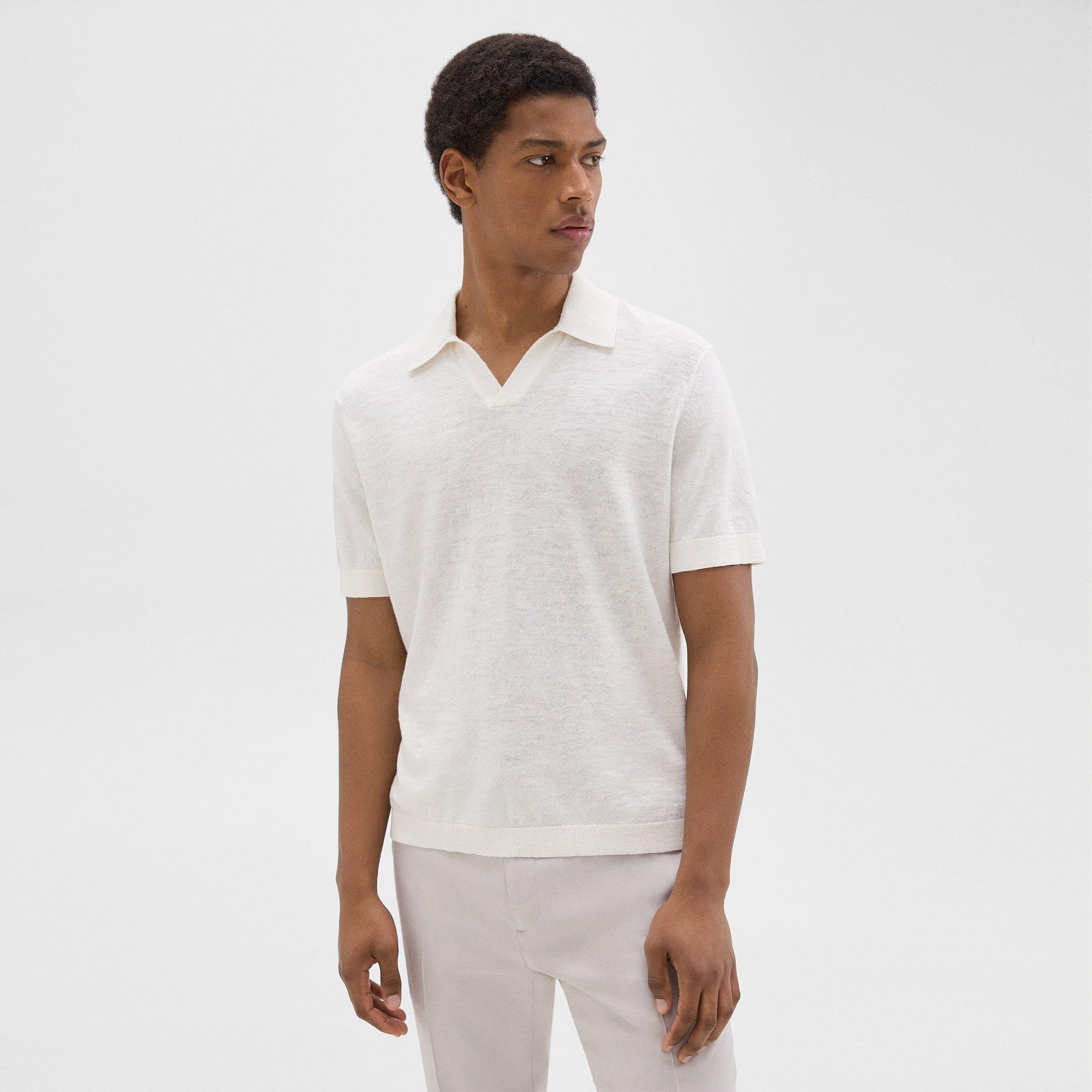 Brenan Polo Shirt in Cotton-Linen