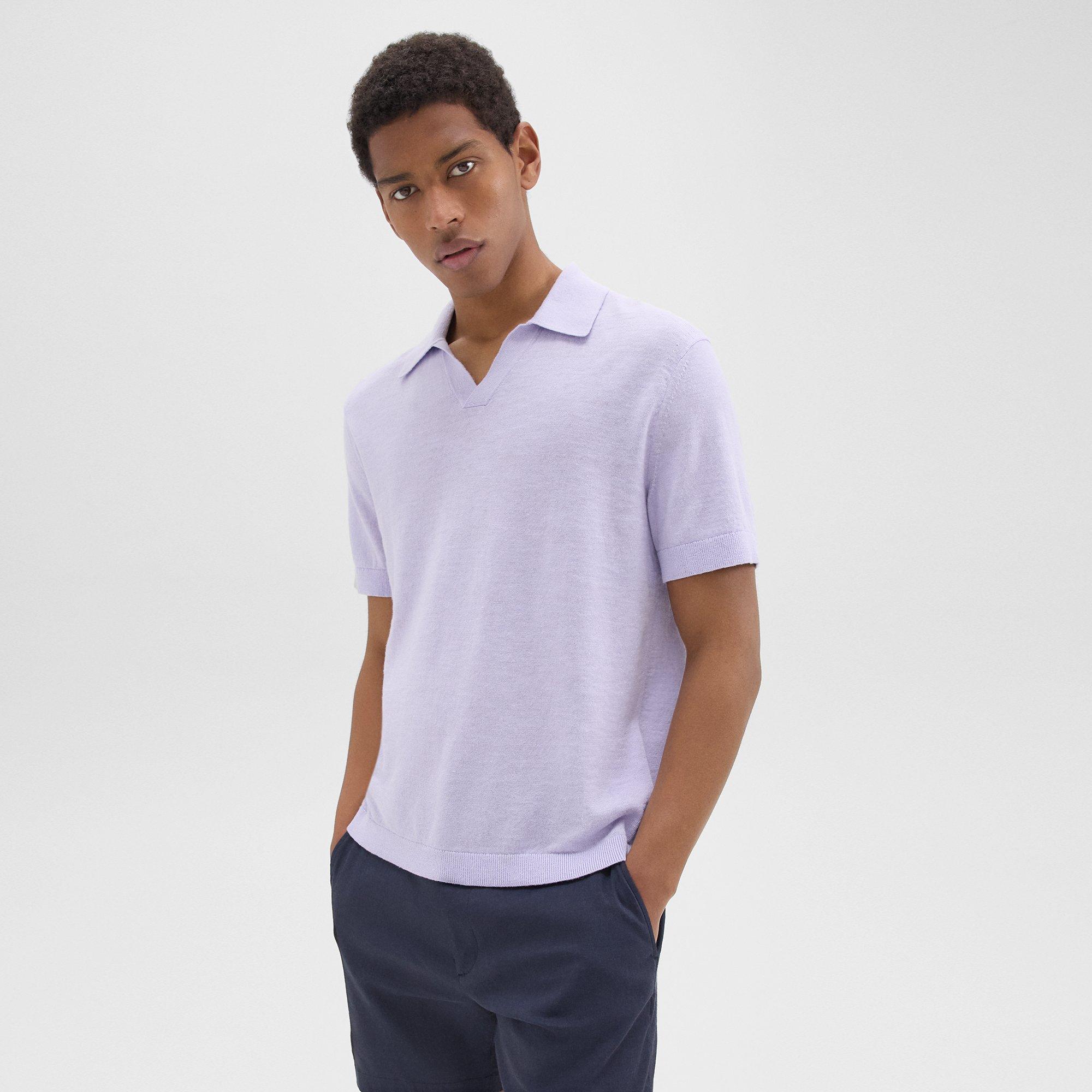 Brenan Polo Shirt in Cotton-Linen