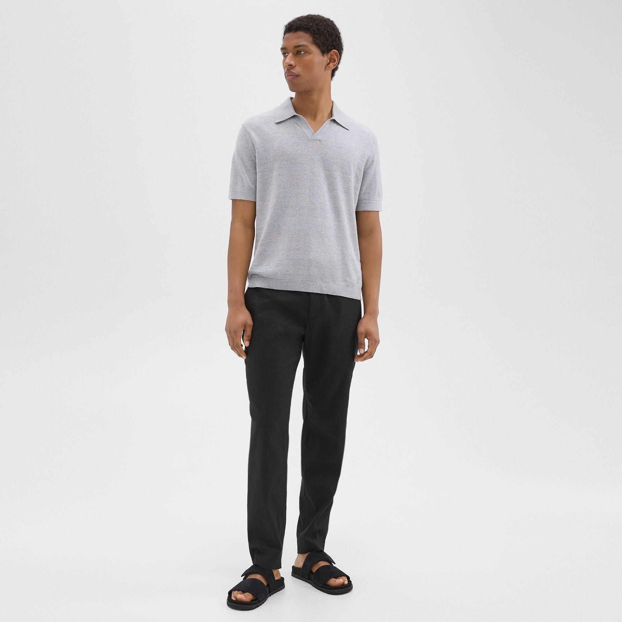 Brenan Polo Shirt in Cotton-Linen