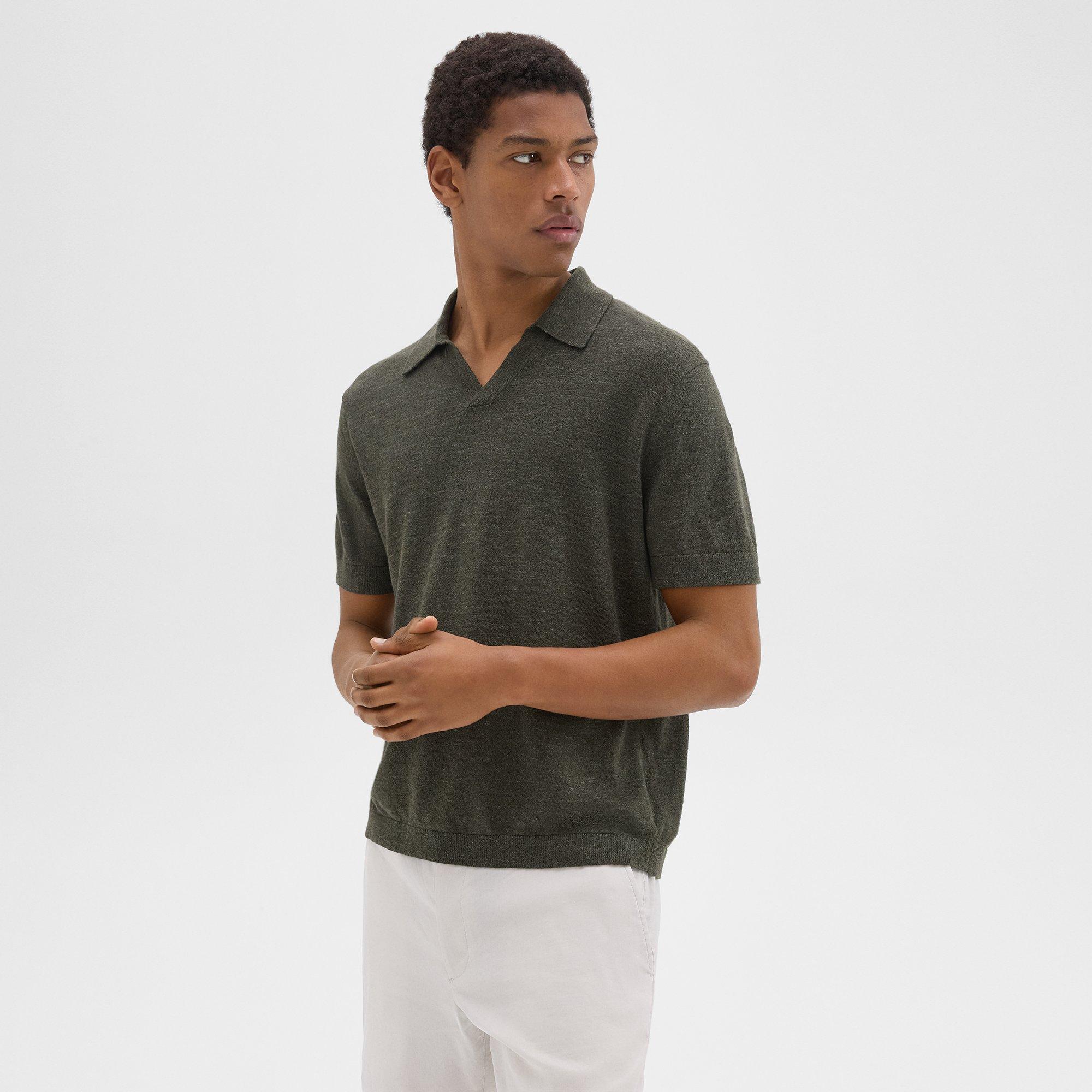 Brenan Polo Shirt in Cotton-Linen