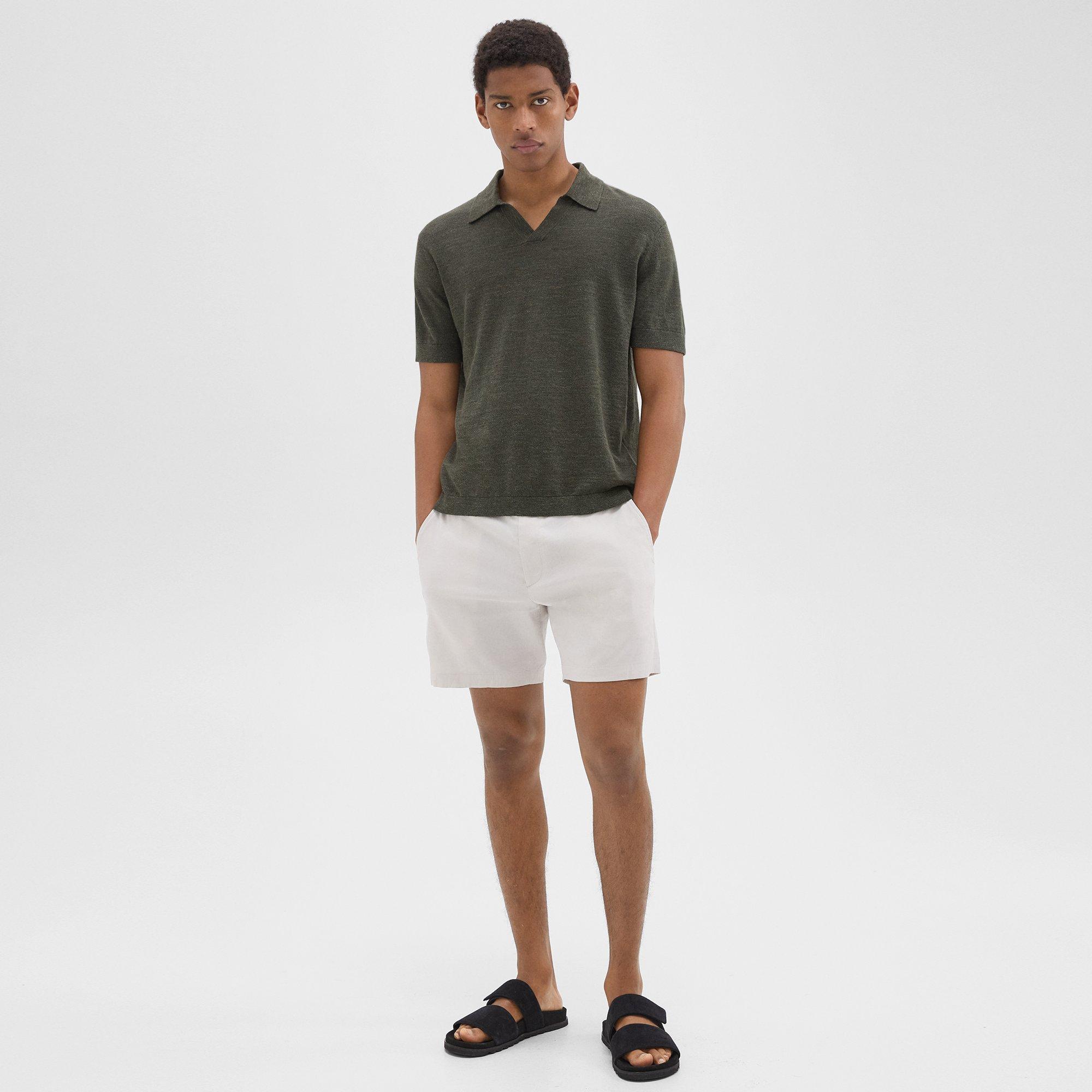 Brenan Polo Shirt in Cotton-Linen