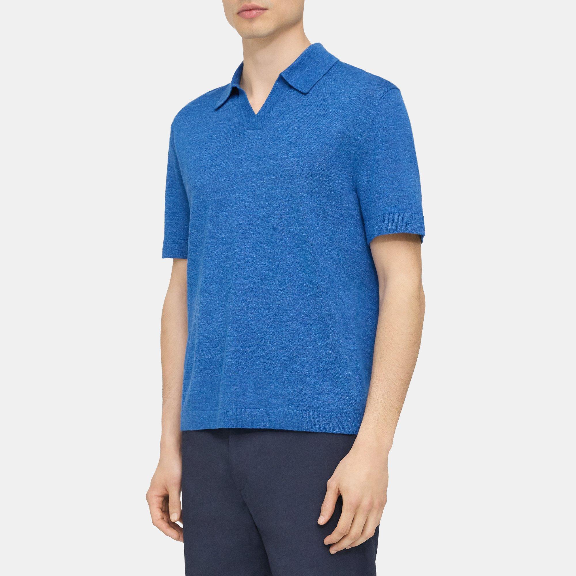 Brenan Polo Shirt in Cotton-Linen