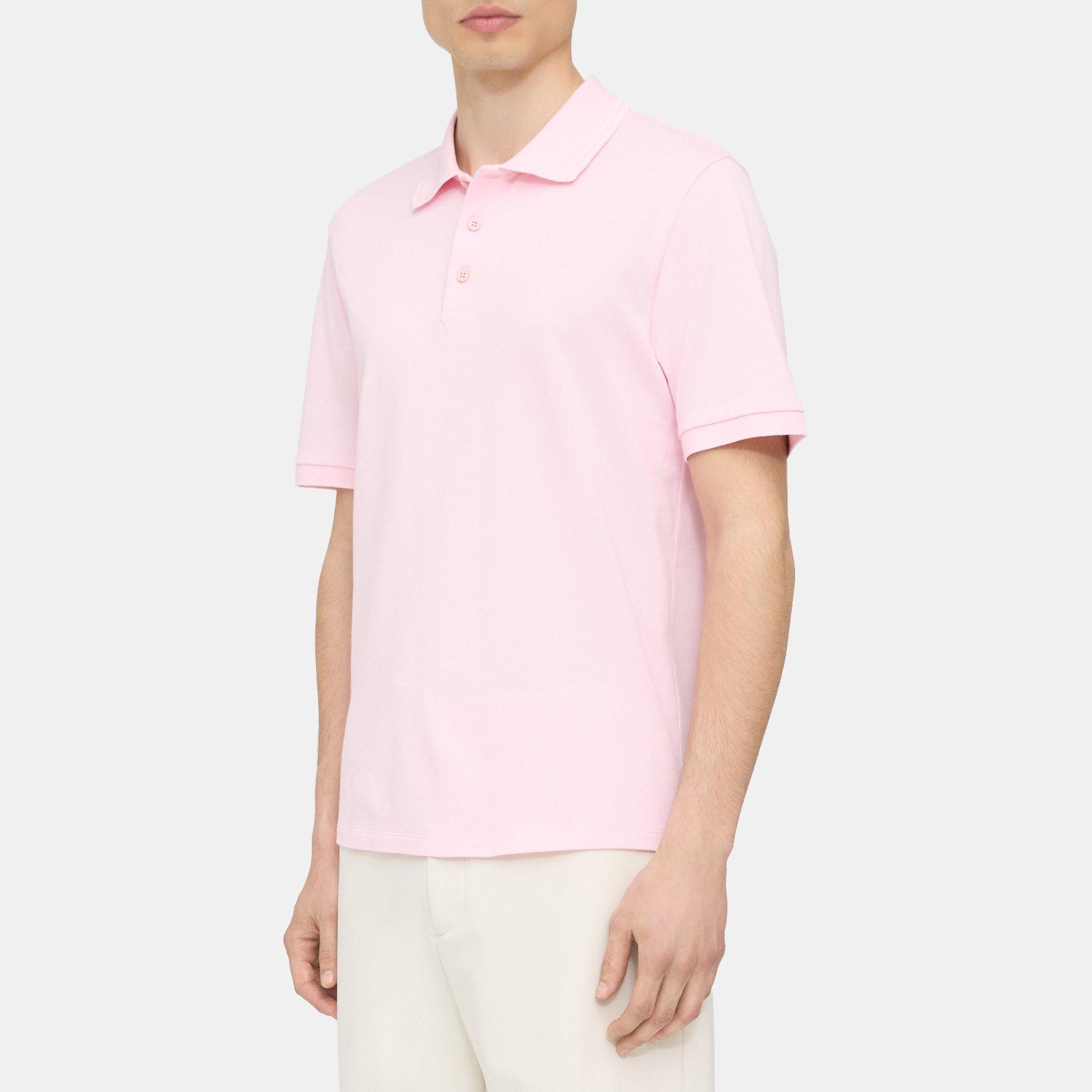 Precise Polo Shirt in Striped Cotton Piqu&eacute;
