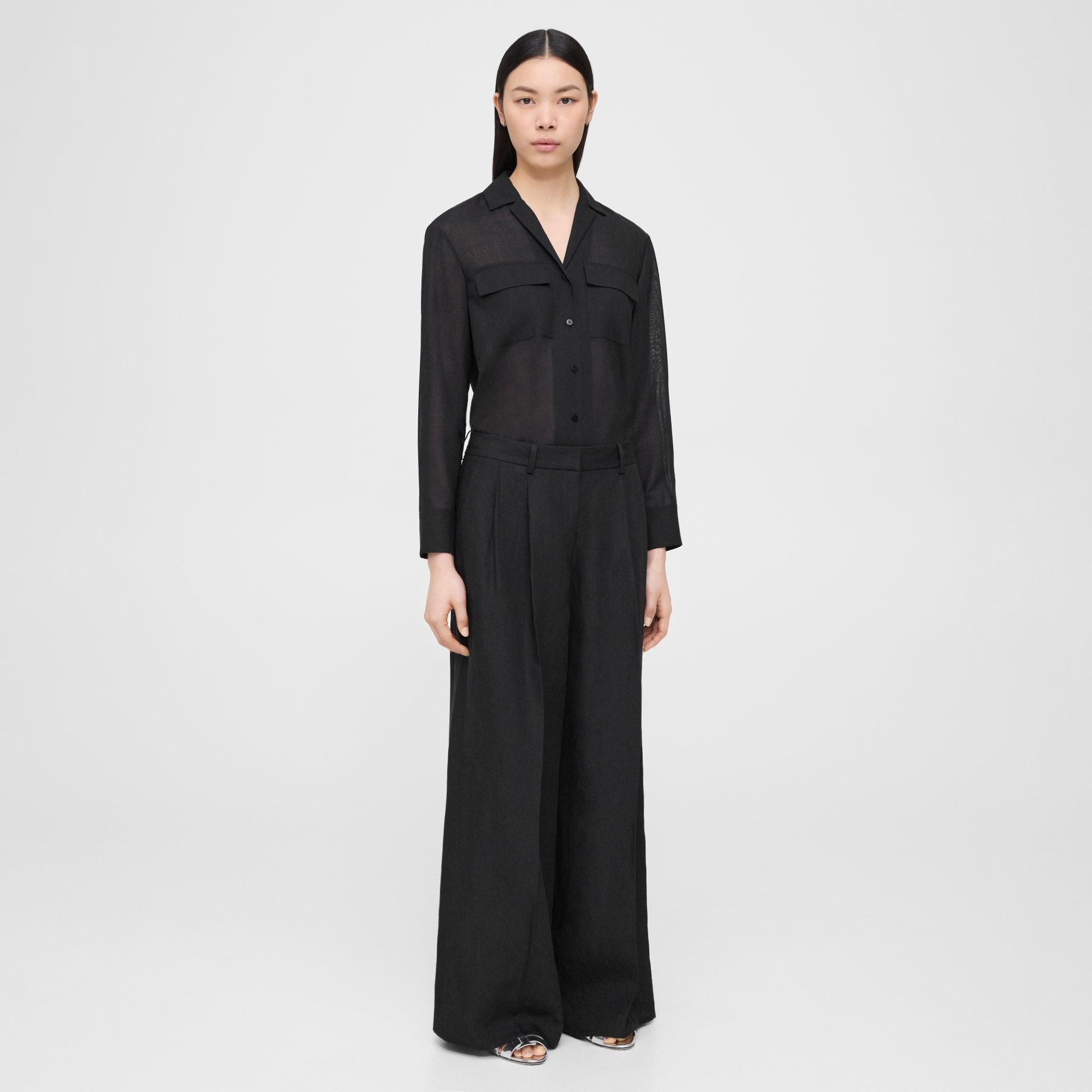 Theory, Pants & Jumpsuits, Theory For Scoop Wide Leg Linen Sailor Pants