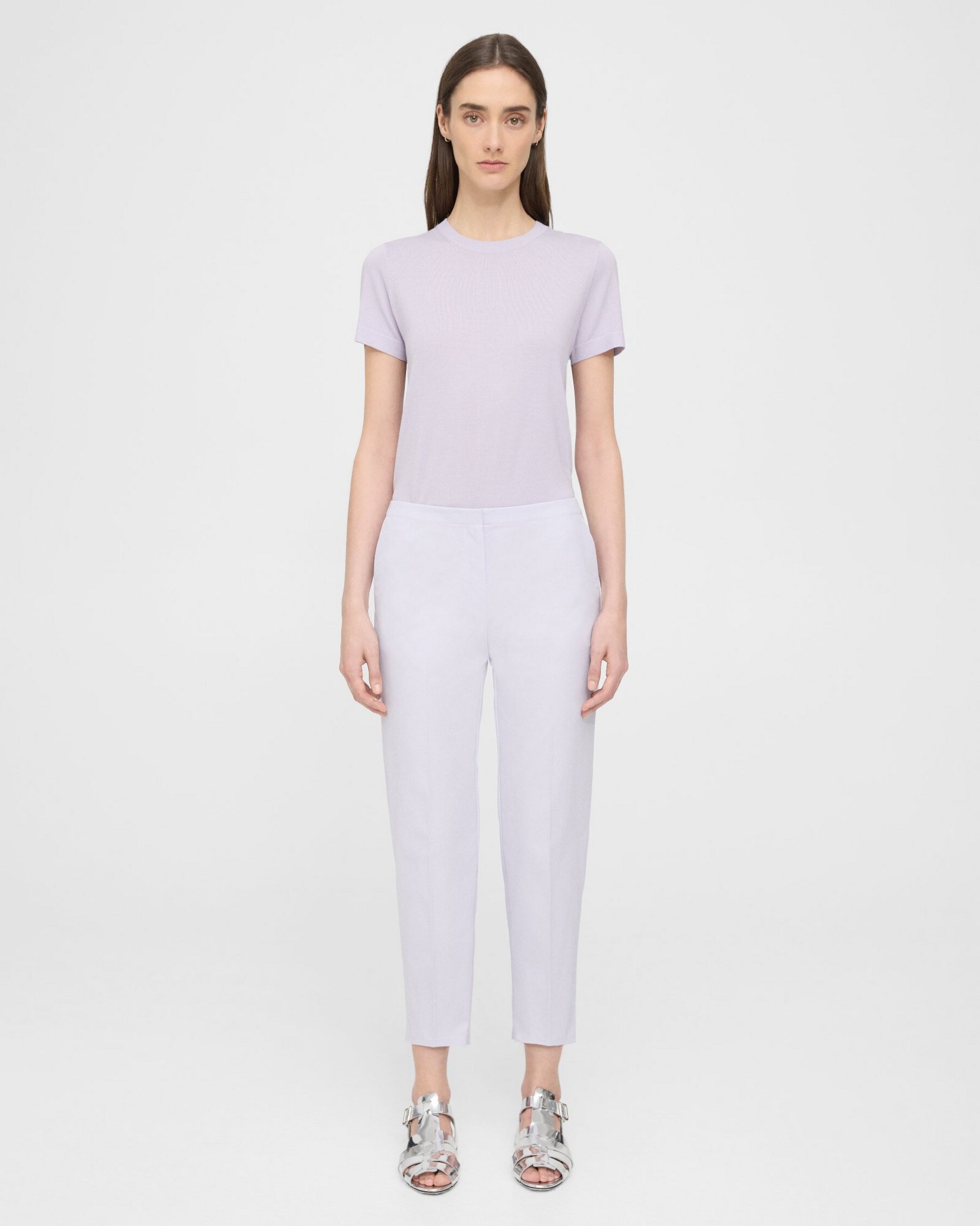 Theory Pegged Pant in Cotton