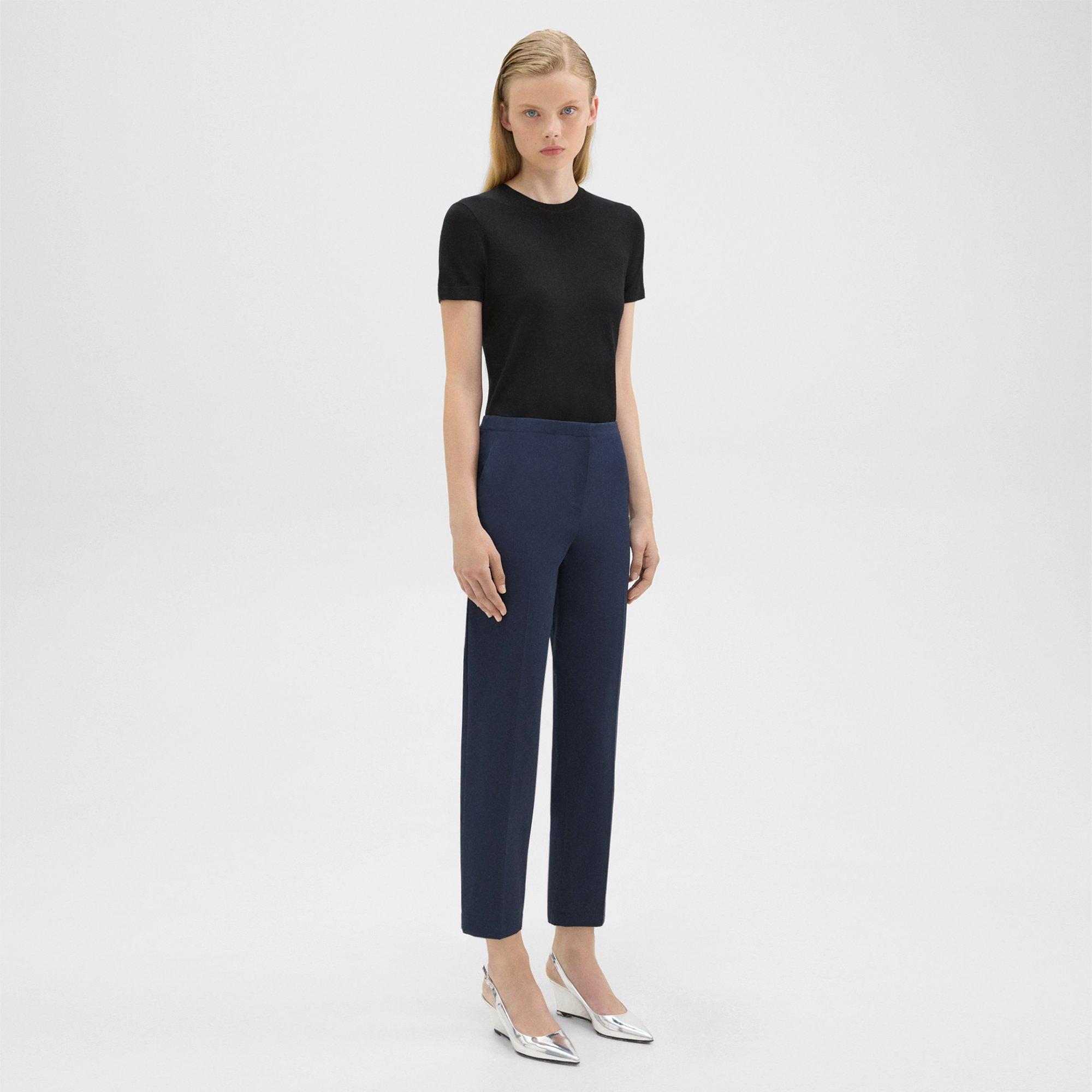 Cotton Pegged Pant | Theory