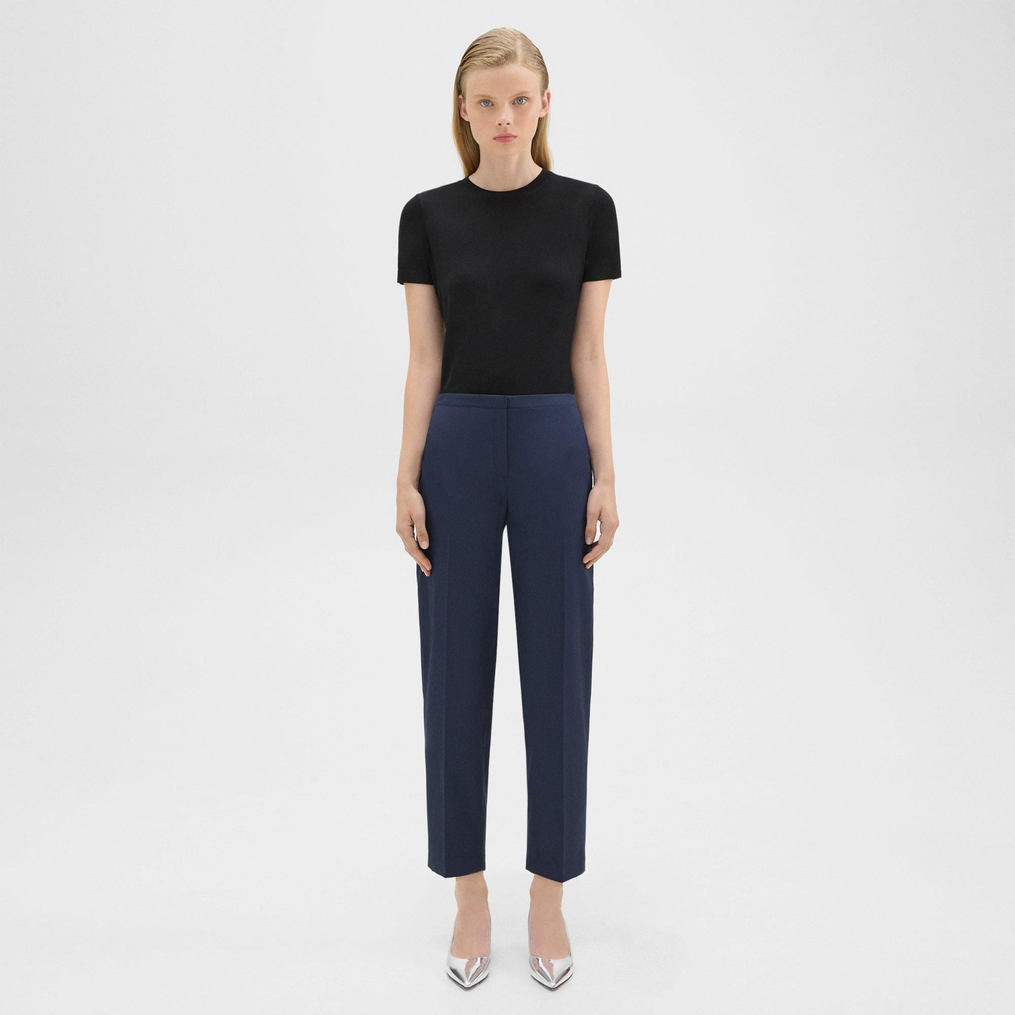 Cotton Pegged Pant | Theory