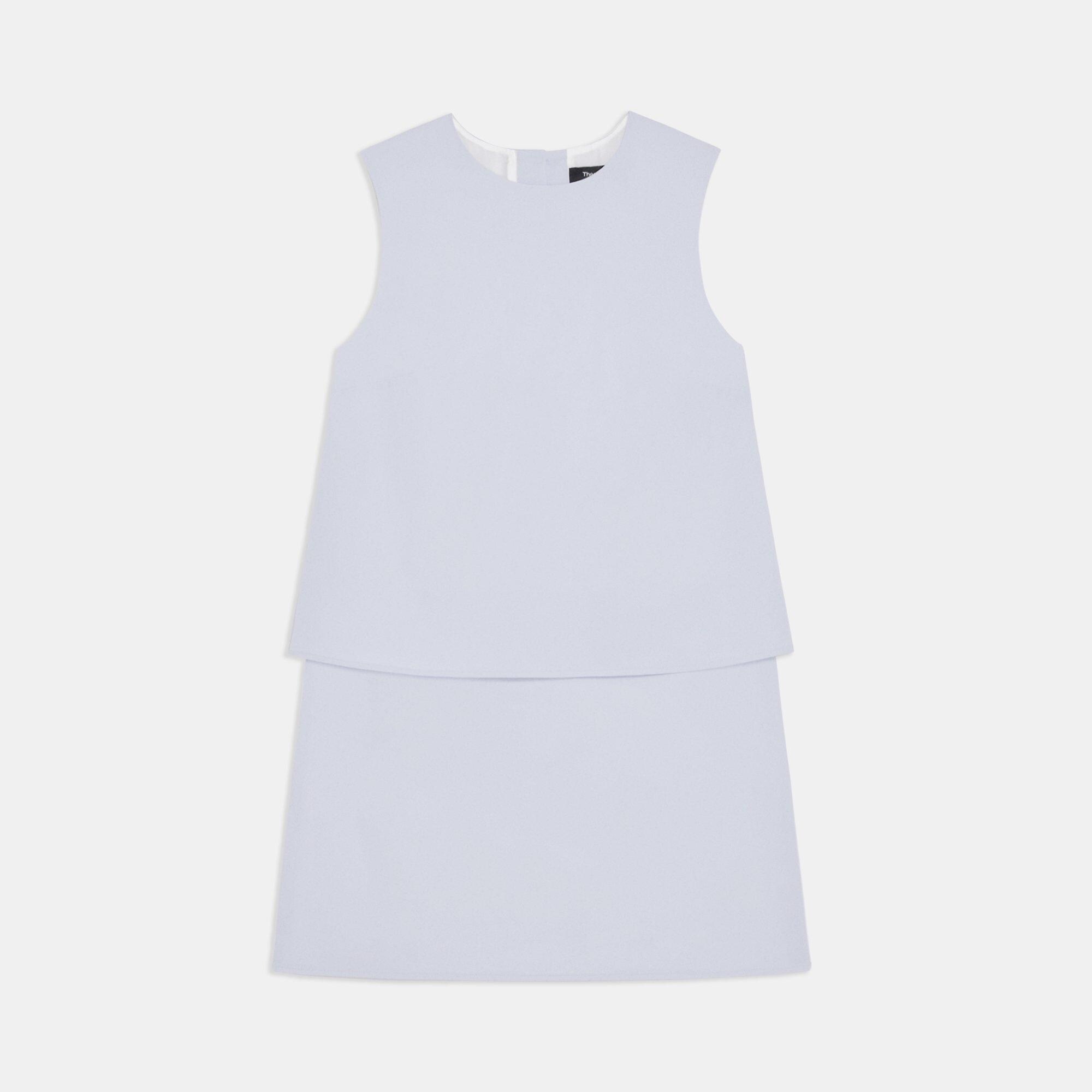 Layered Shift Dress in Cotton