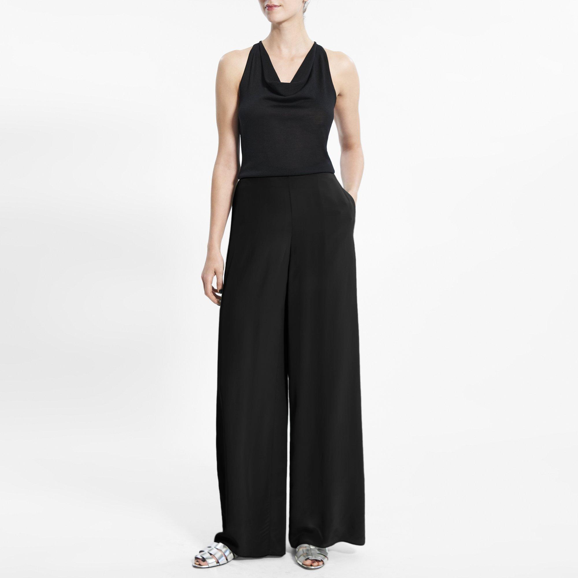 Viscose Wide Leg Pull-On Pant | Theory