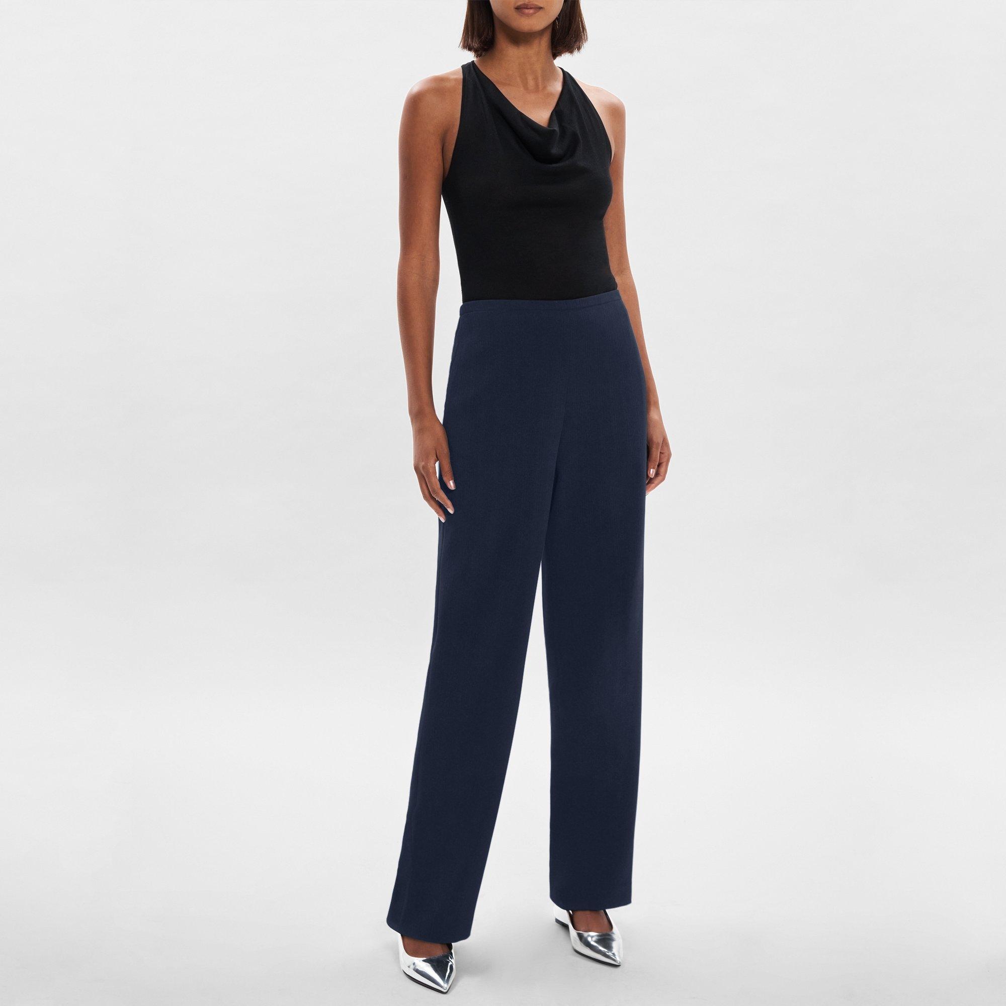 Theory Demitria Pull-On Crepe Pants - ShopStyle