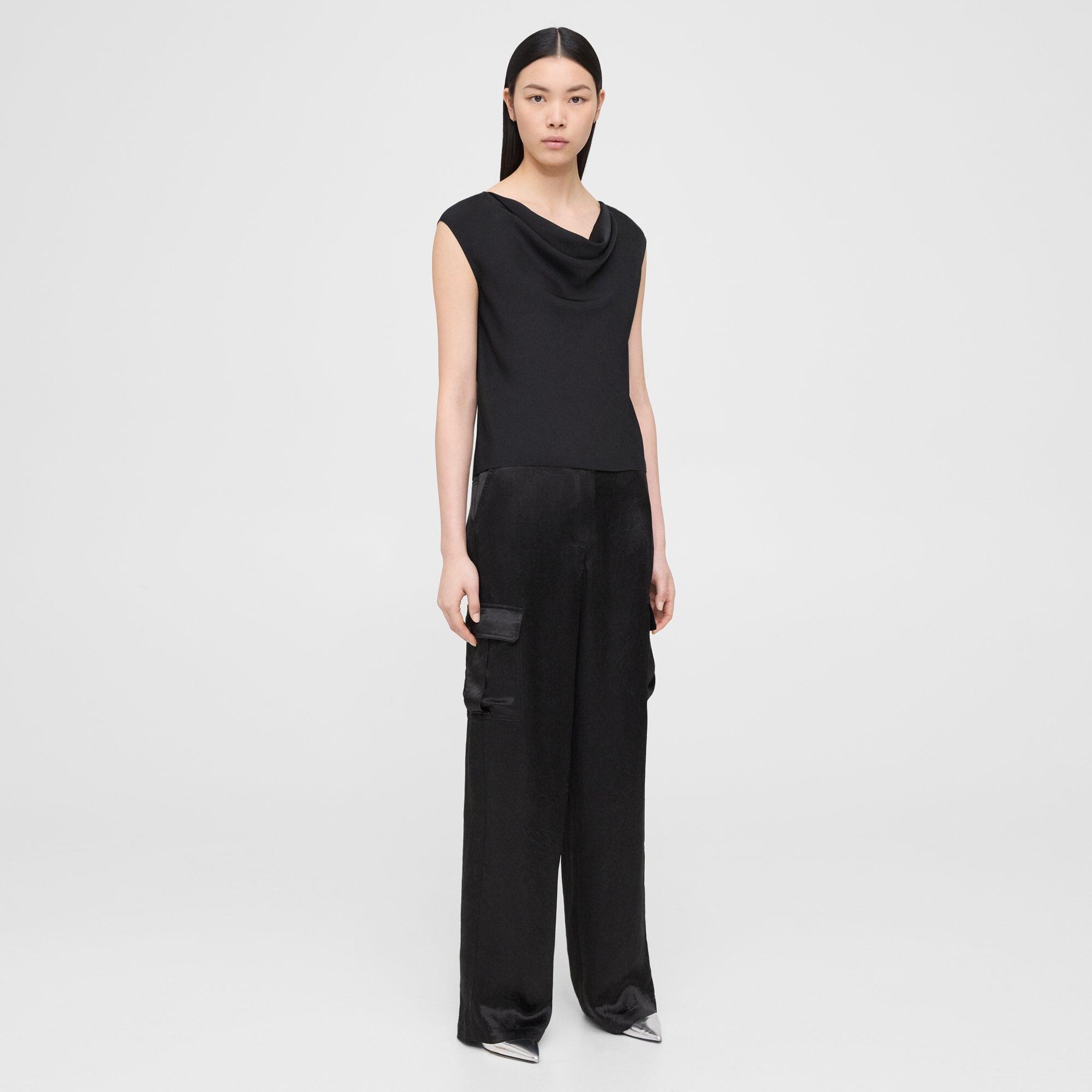 Off-White Satin Cargo Trousers - Farfetch