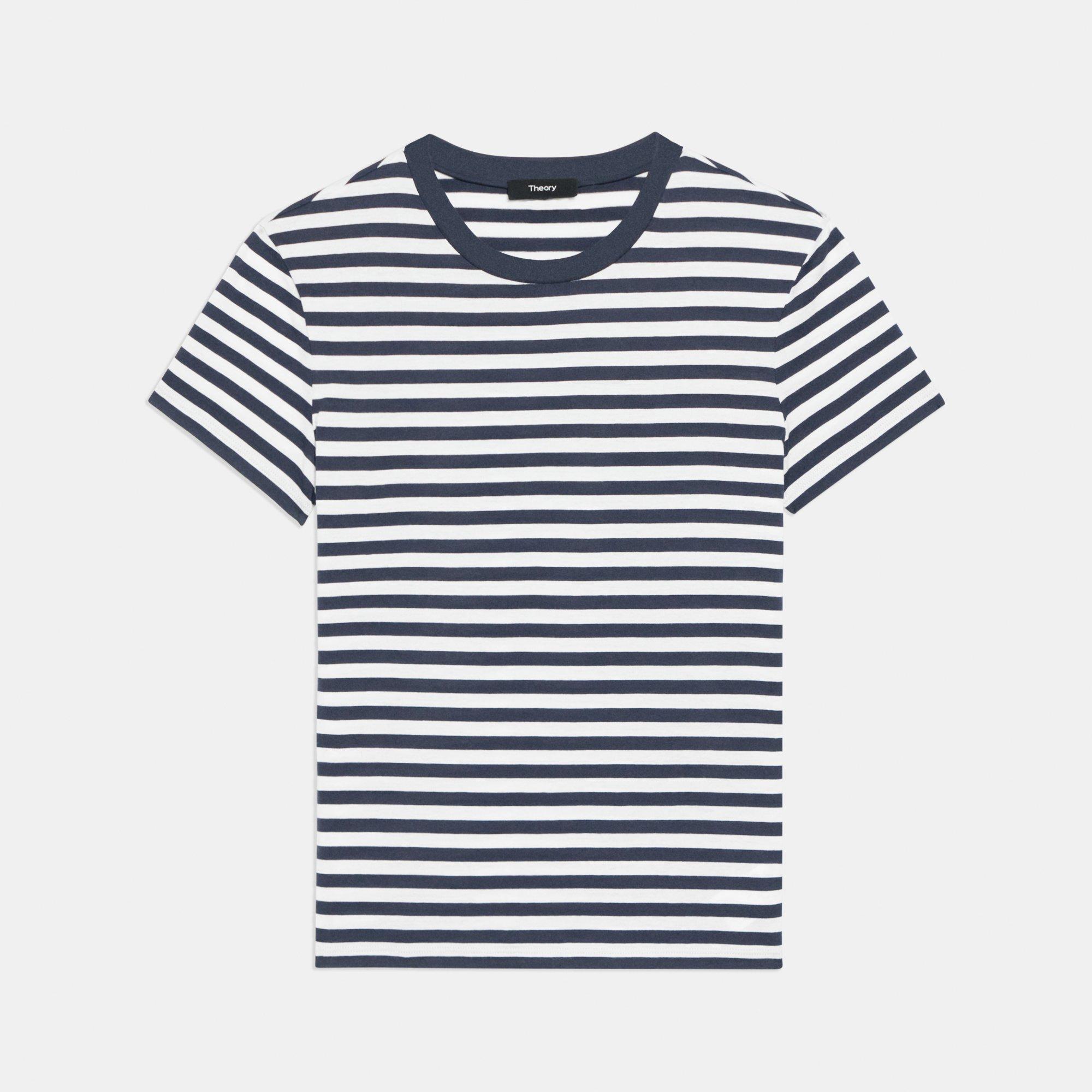 Tiny Tee in Striped Organic Cotton
